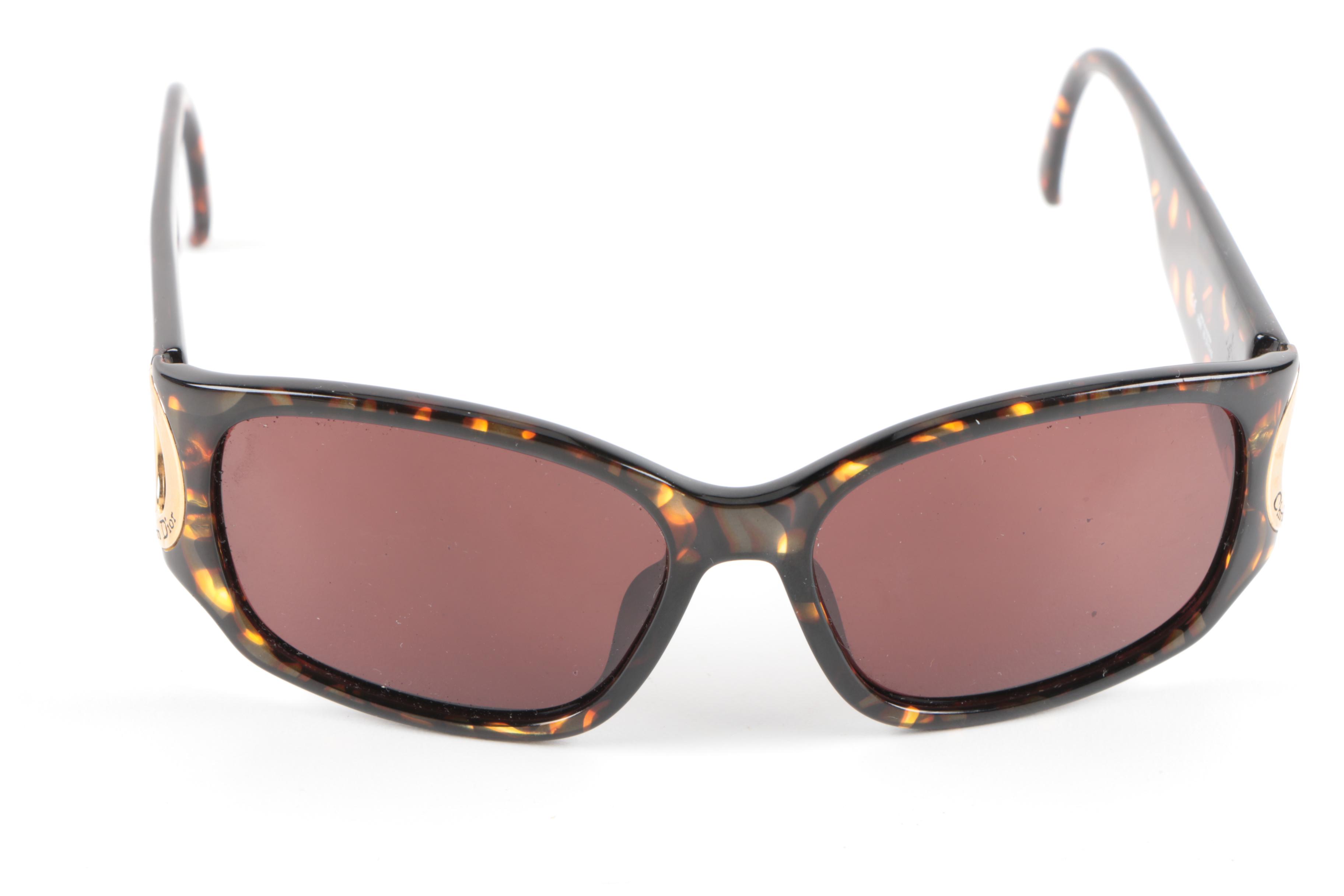 Vintage Christian Dior Orange Spot Sunglasses