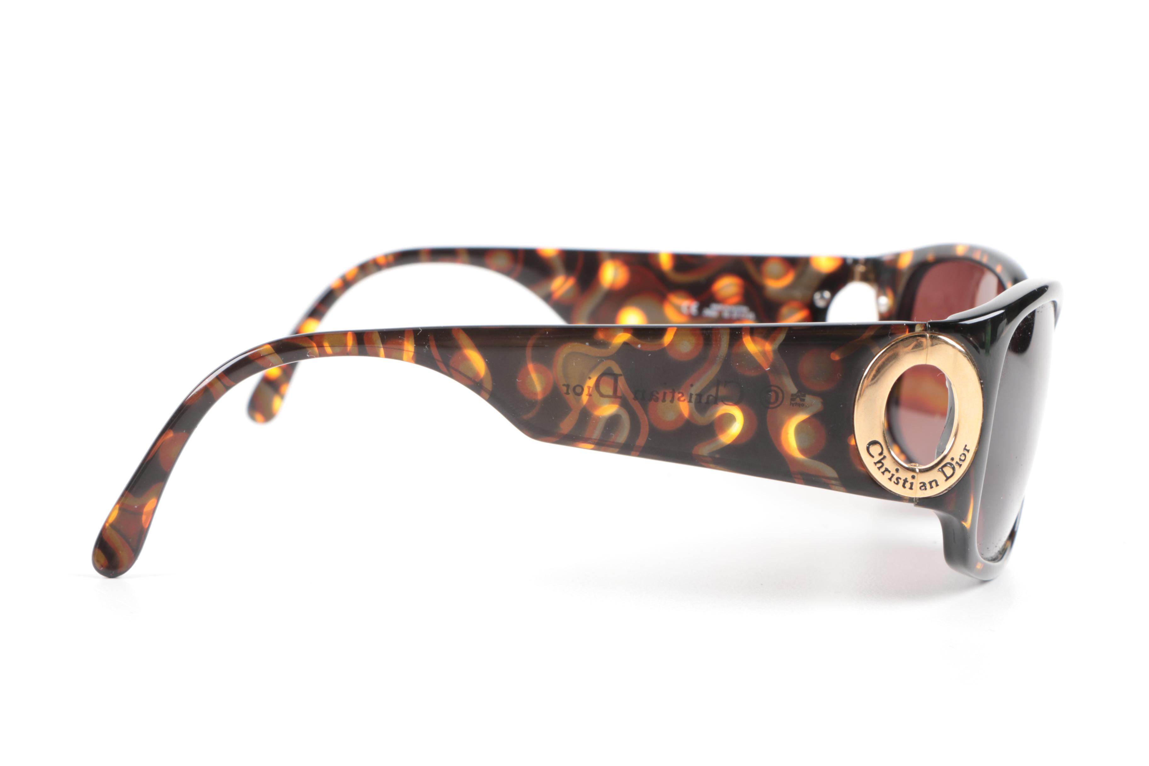 Vintage Christian Dior Orange Spot Sunglasses