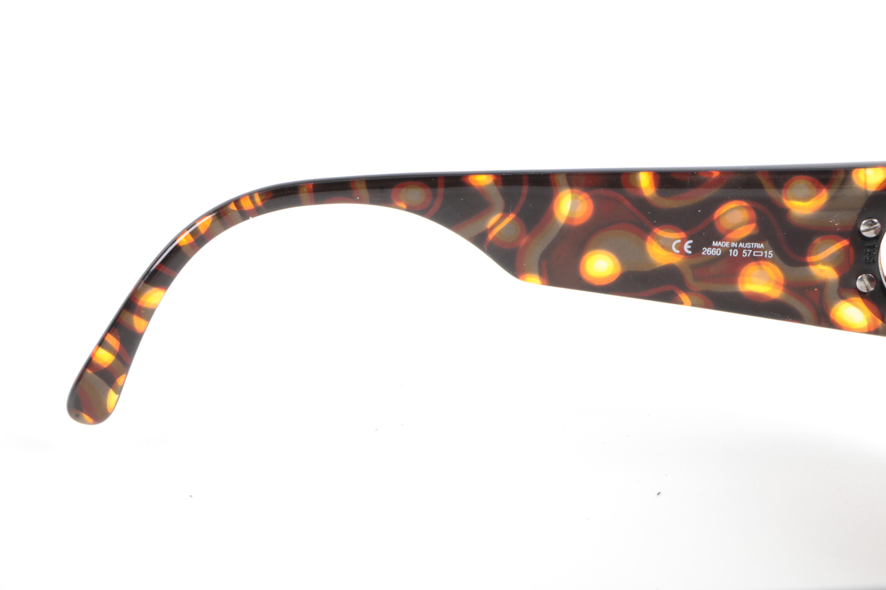 Vintage Christian Dior Orange Spot Sunglasses