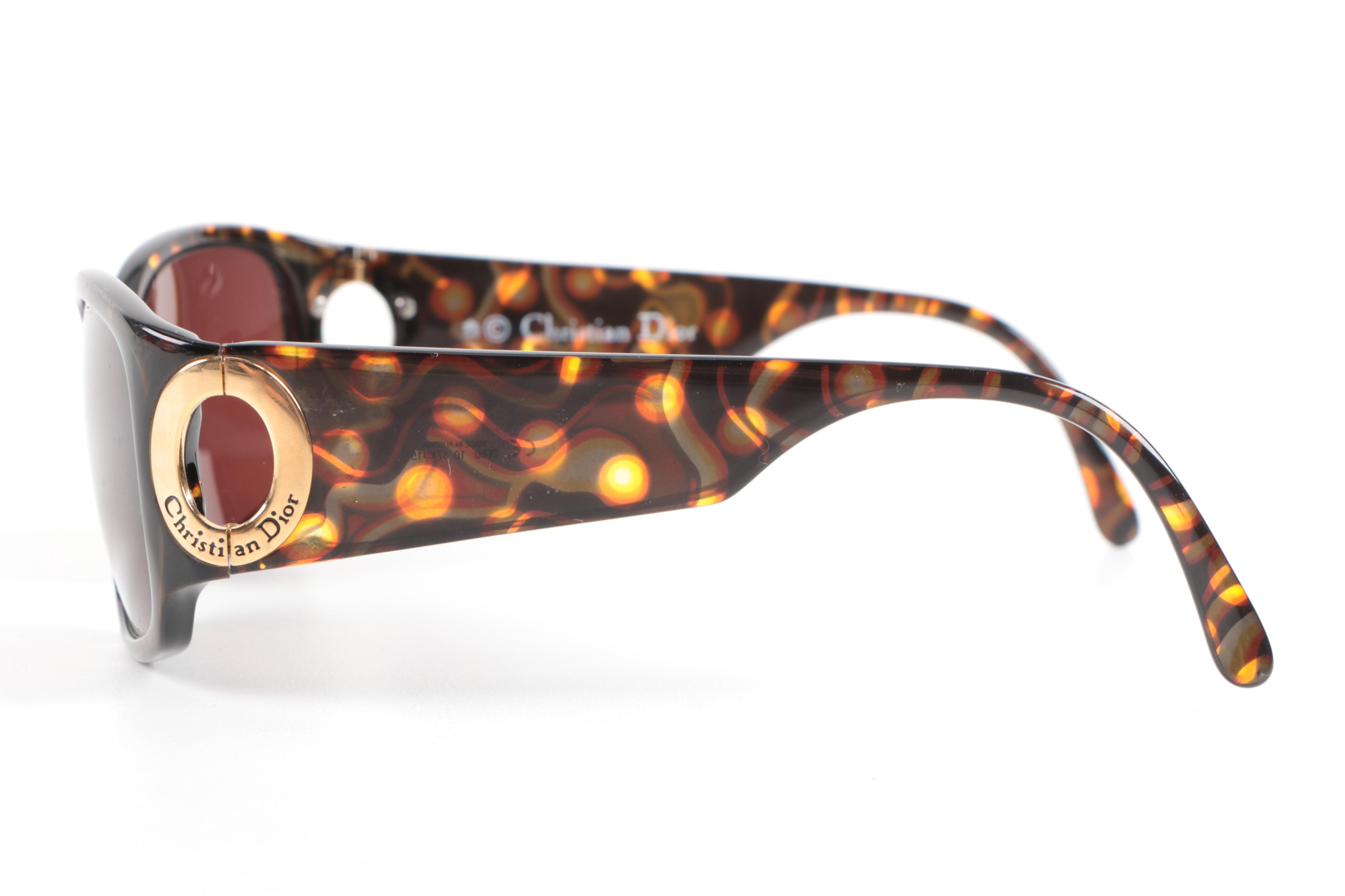 Vintage Christian Dior Orange Spot Sunglasses