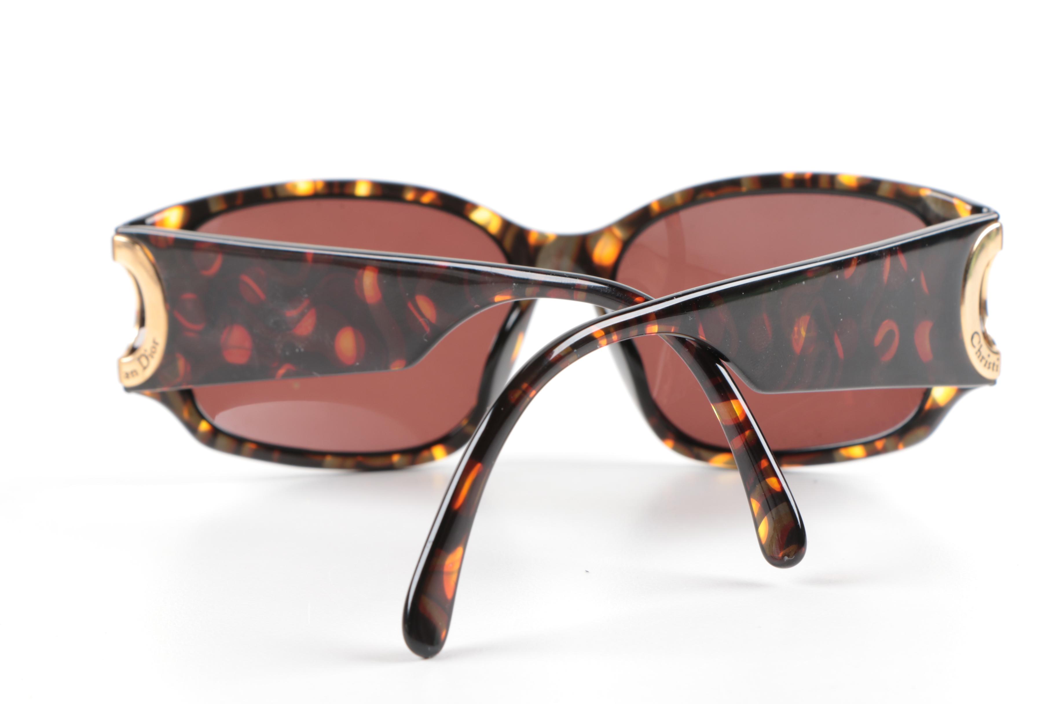 Vintage Christian Dior Orange Spot Sunglasses