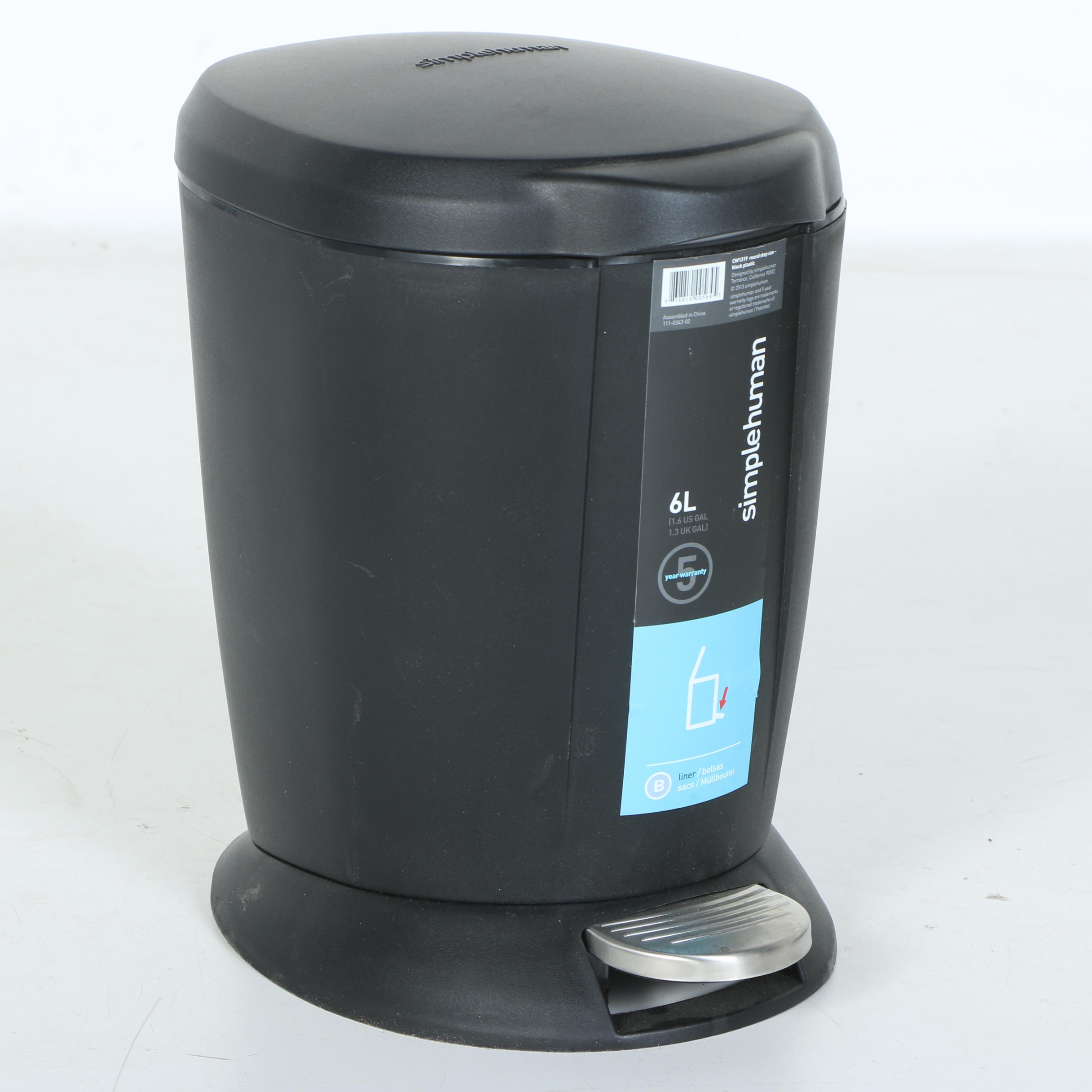 Simplehuman Trash Cans with Dust Pans and Broom