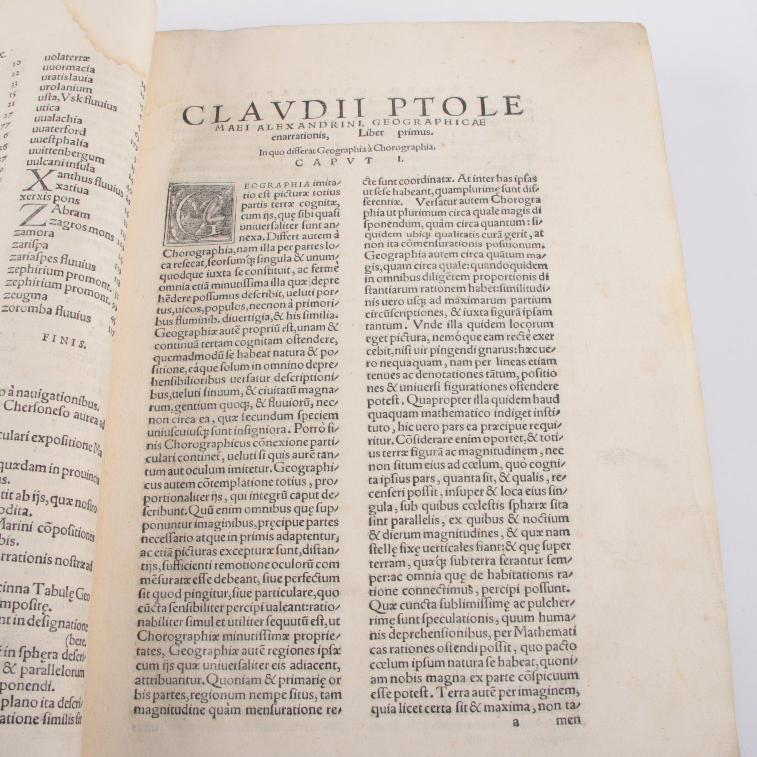 1542 Ptolemy "Geographia Universalis" Second Edition Edited by Sebastian Münster