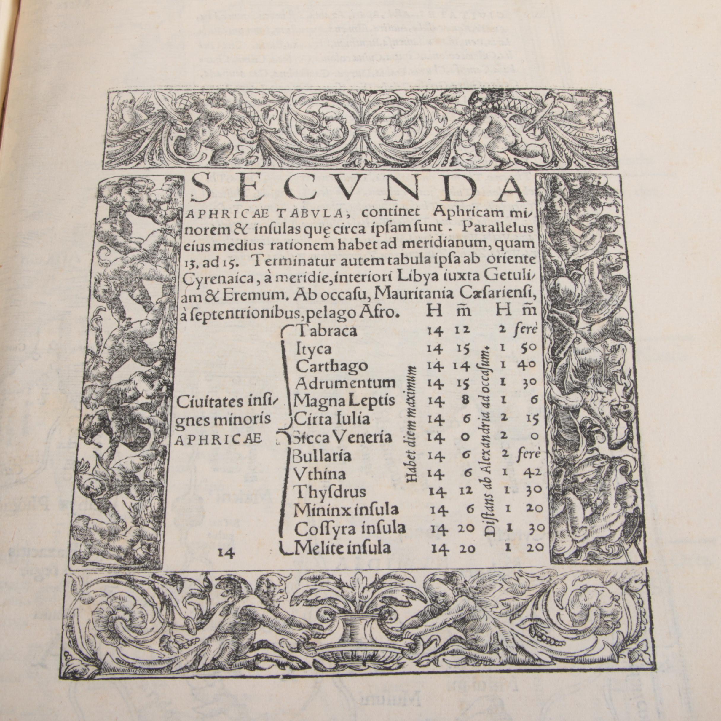 1542 Ptolemy "Geographia Universalis" Second Edition Edited by Sebastian Münster
