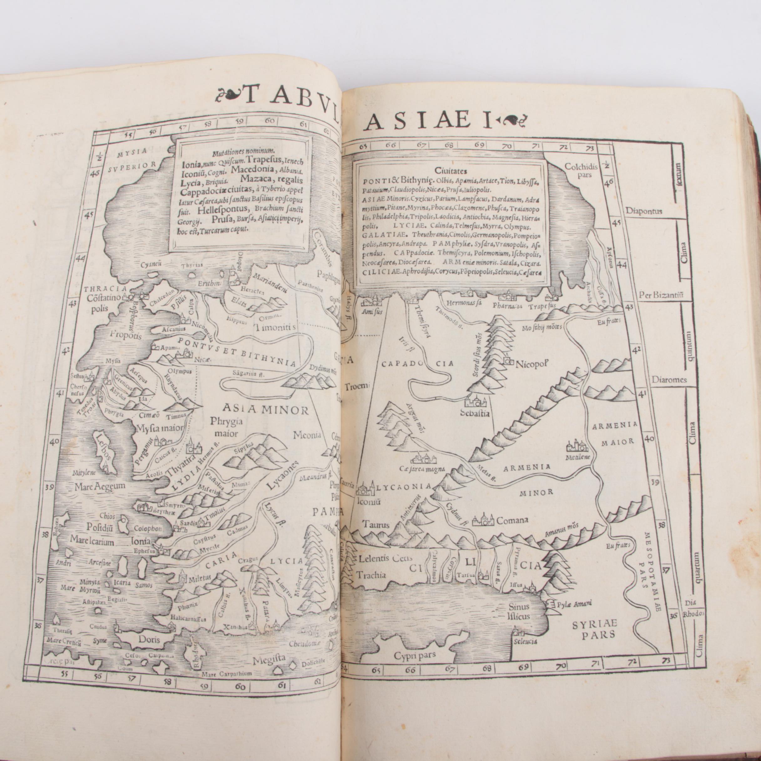 1542 Ptolemy "Geographia Universalis" Second Edition Edited by Sebastian Münster
