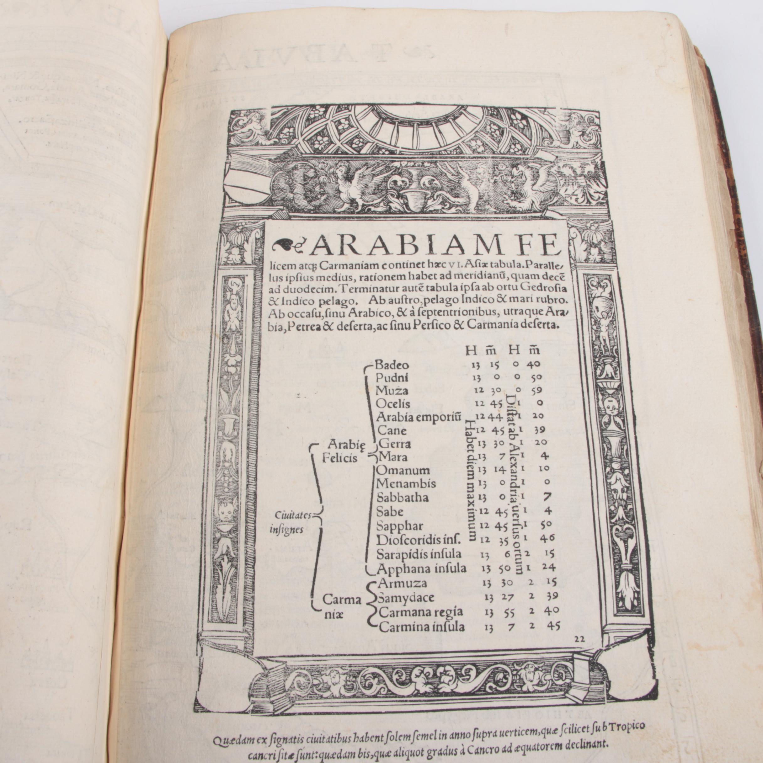 1542 Ptolemy "Geographia Universalis" Second Edition Edited by Sebastian Münster