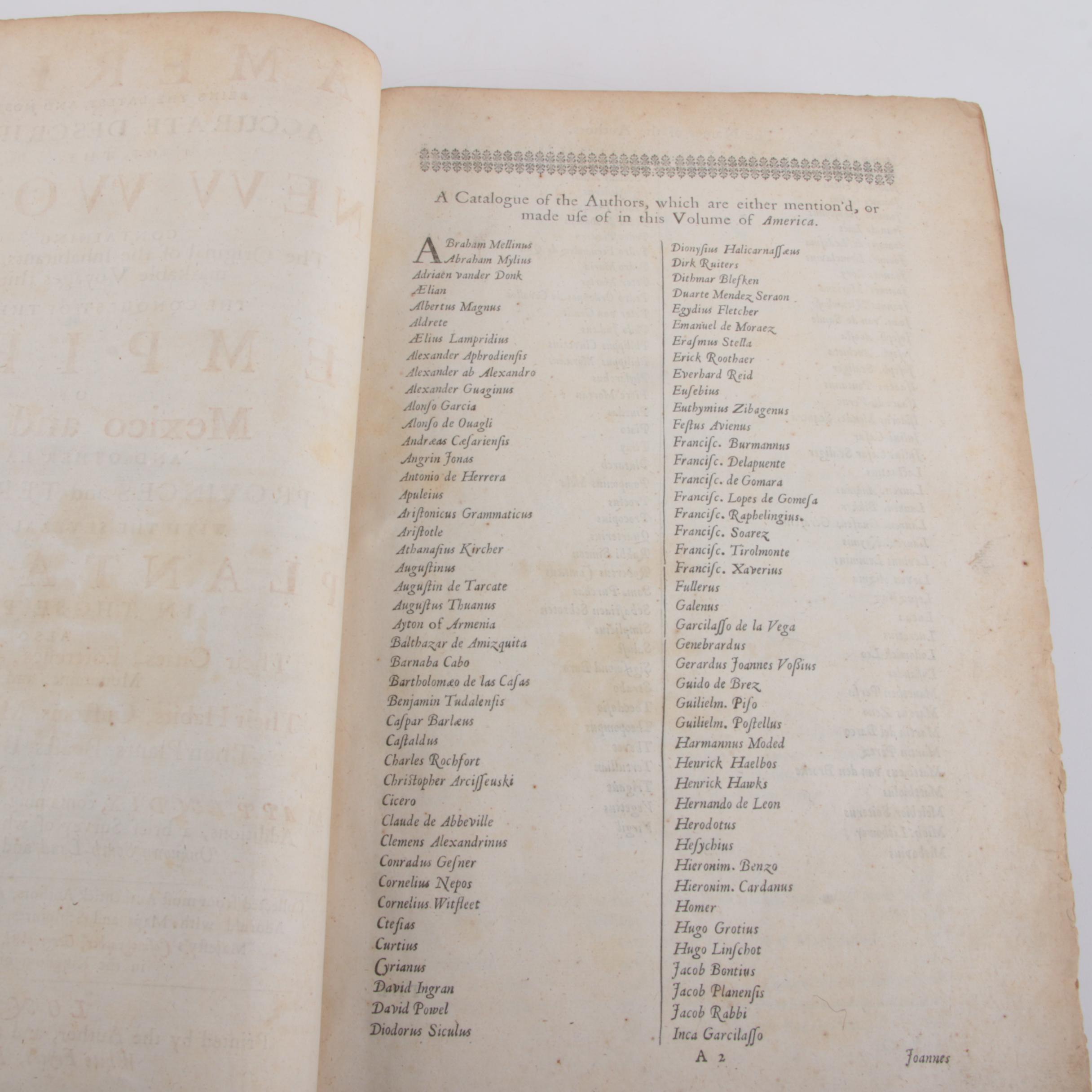 1671 "America" Book with Illustrated Maps by John Ogilby