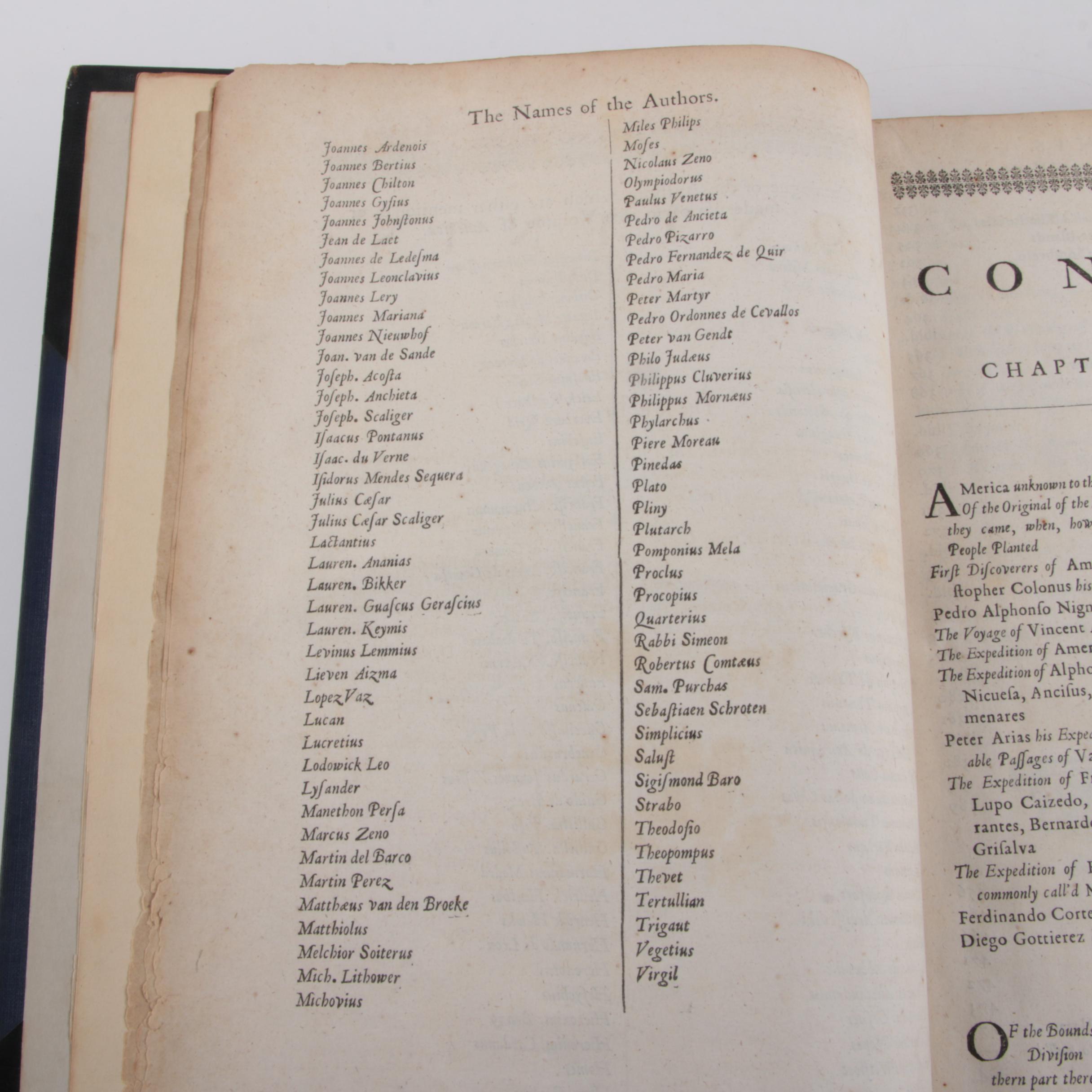 1671 "America" Book with Illustrated Maps by John Ogilby