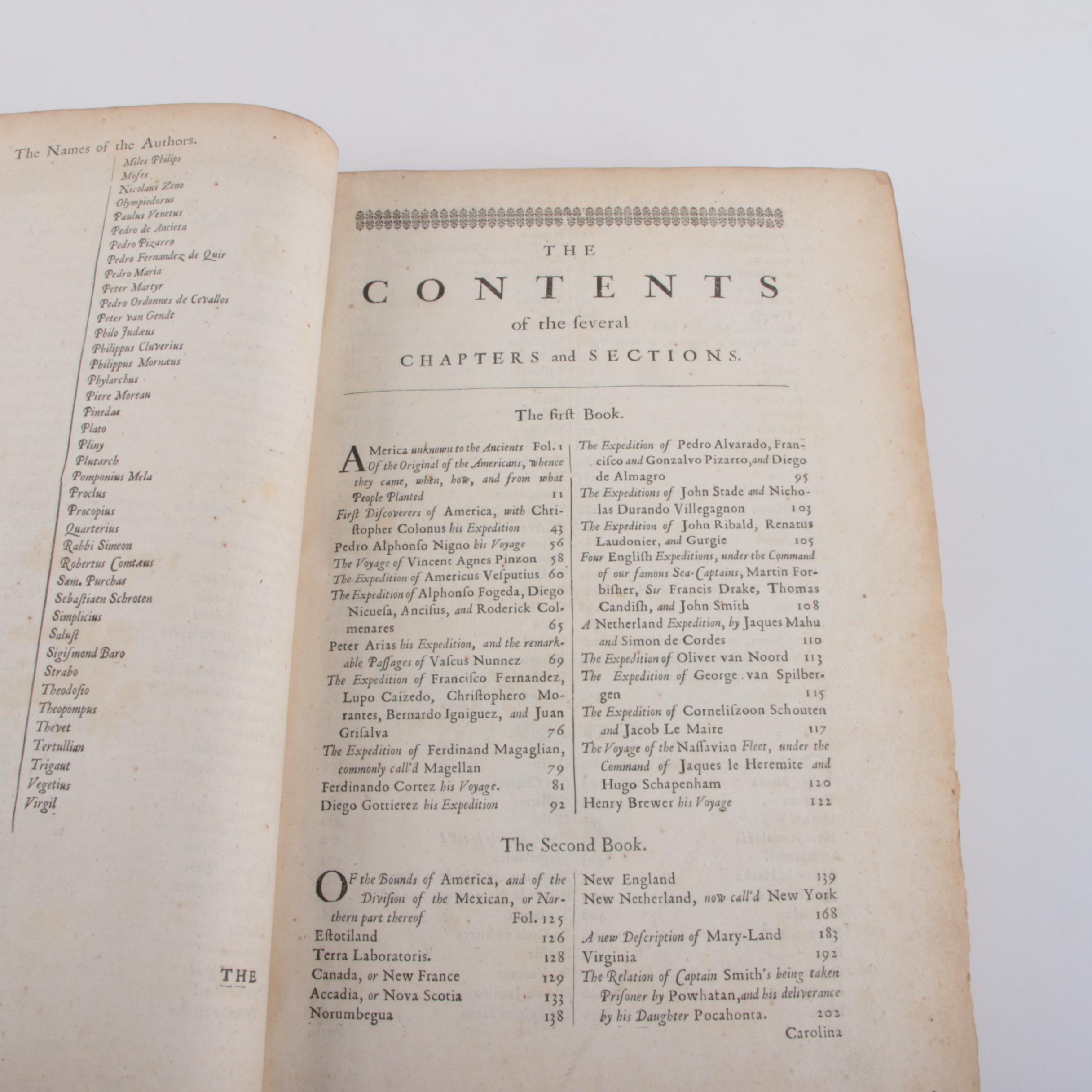 1671 "America" Book with Illustrated Maps by John Ogilby