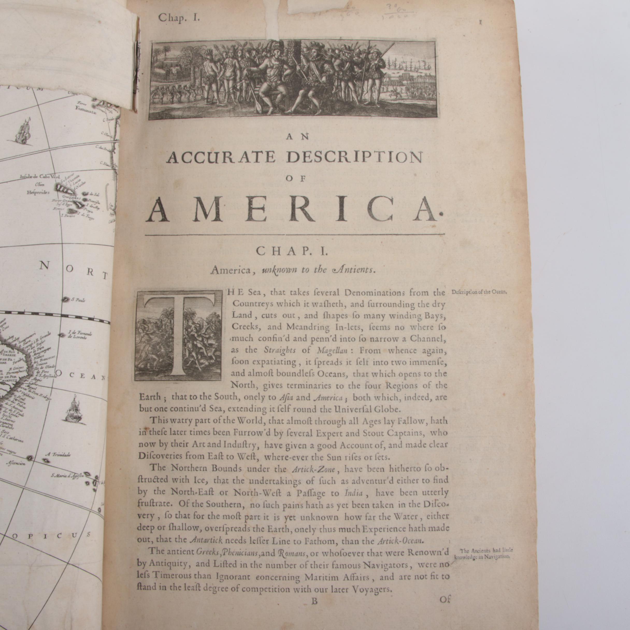 1671 "America" Book with Illustrated Maps by John Ogilby