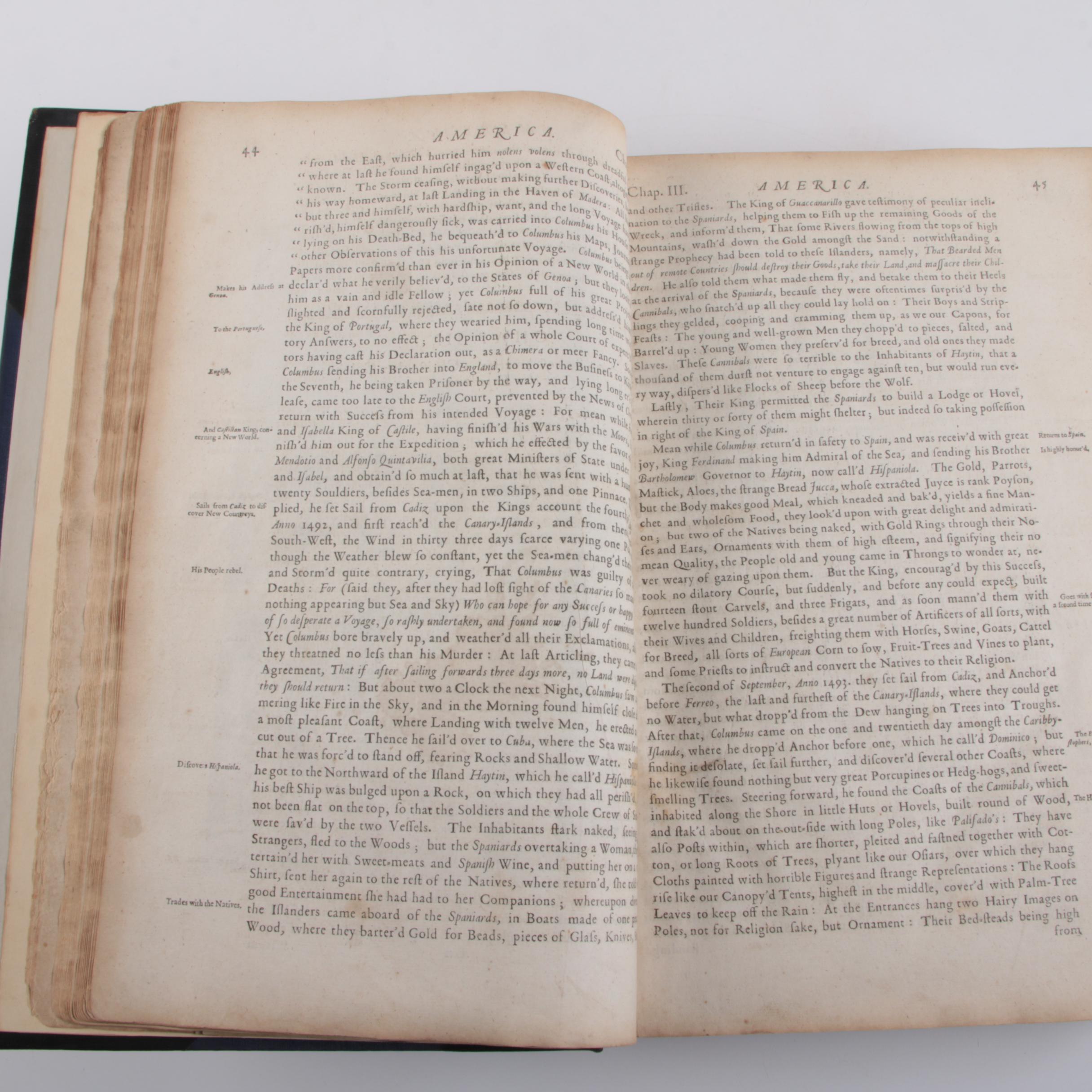 1671 "America" Book with Illustrated Maps by John Ogilby