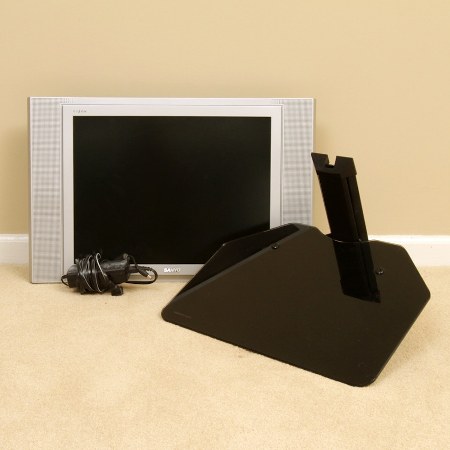 Sanyo 20" Television with Stand, Wall Arm and Shelf