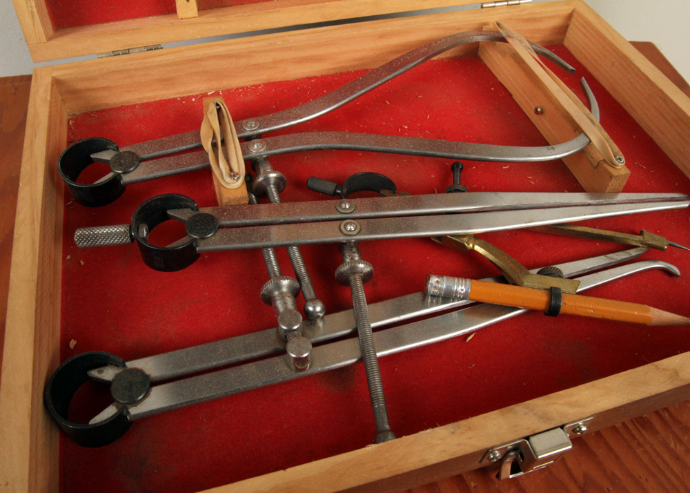 Woodworking Tools Including Nova Scroll Chuck and Calipers