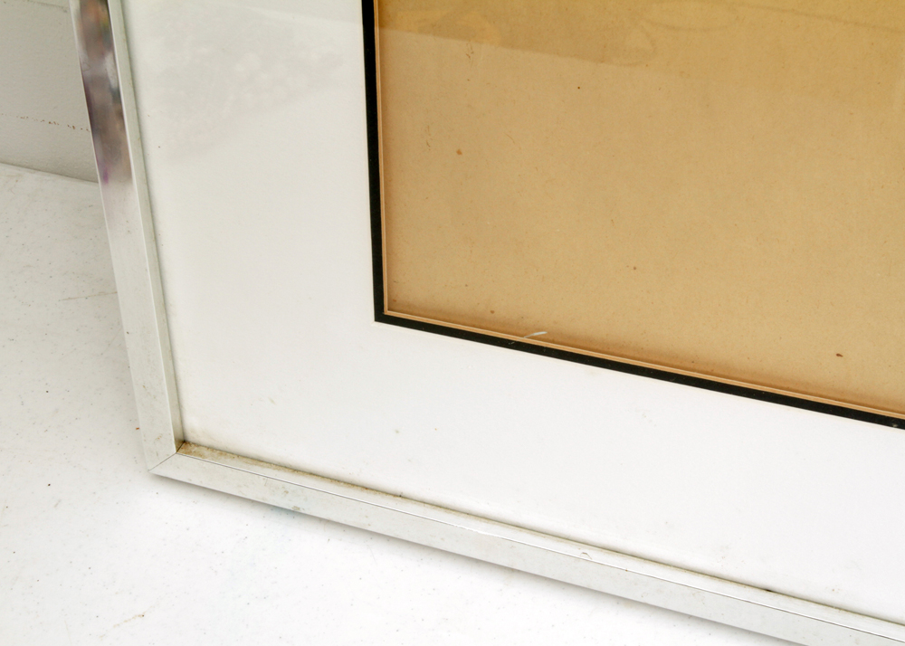 R. Brinton Crocker Charcoal Drawing "Girl and Dog"