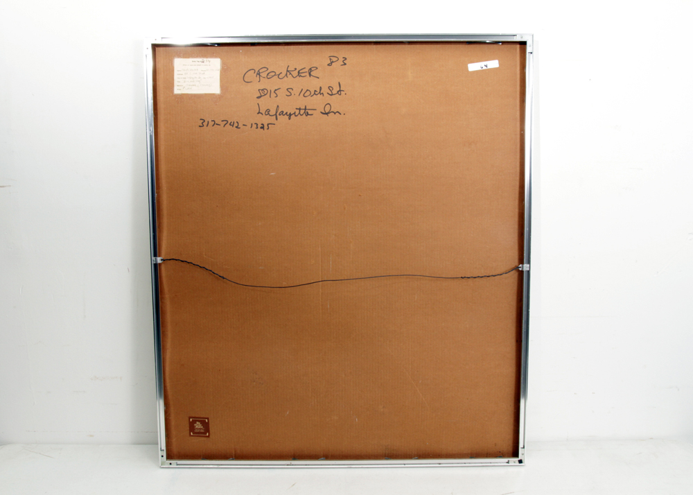 R. Brinton Crocker Charcoal Drawing "Girl and Dog"