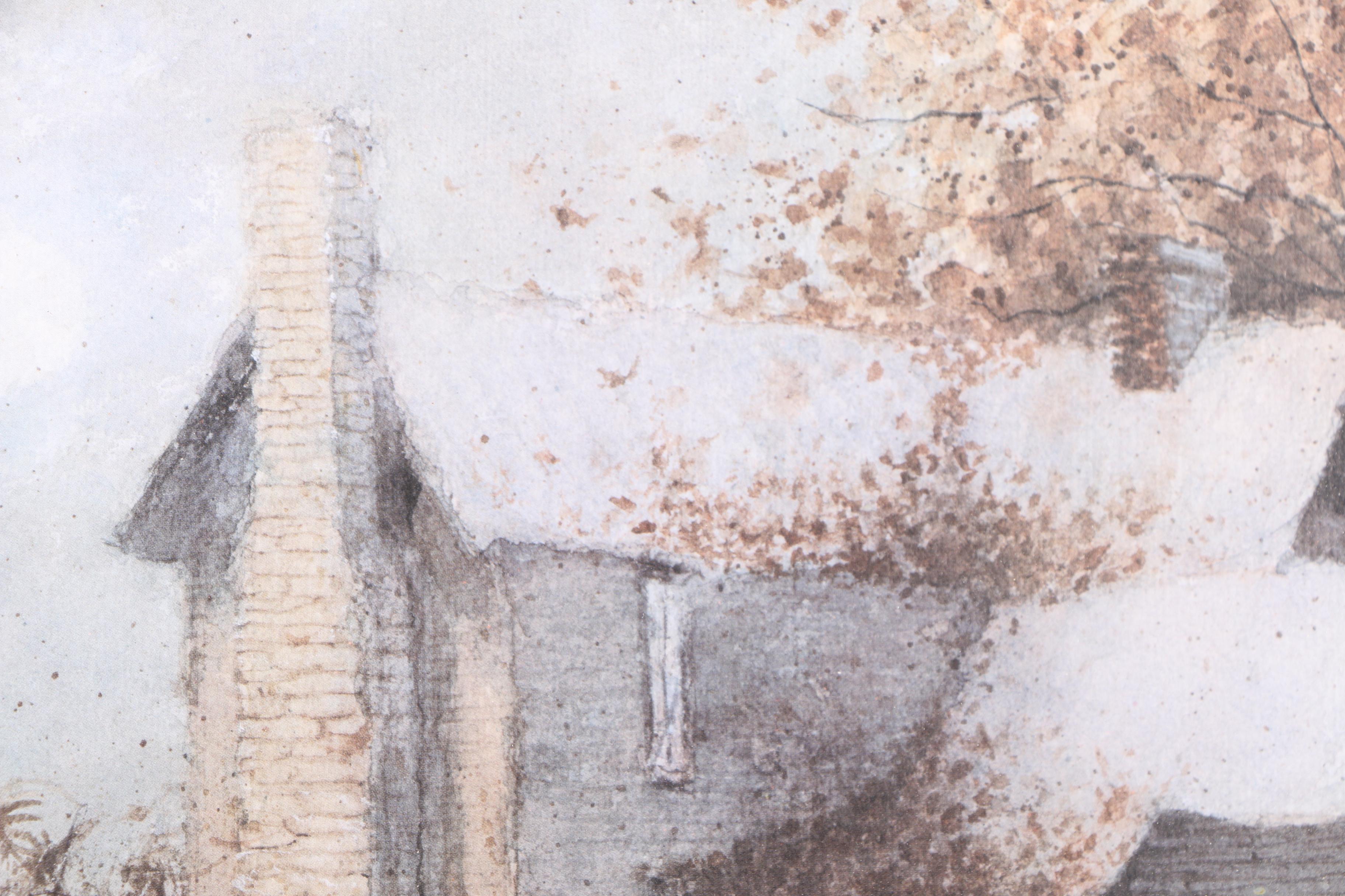 Billie Young Limited Edition Offset Lithograph of Country Home