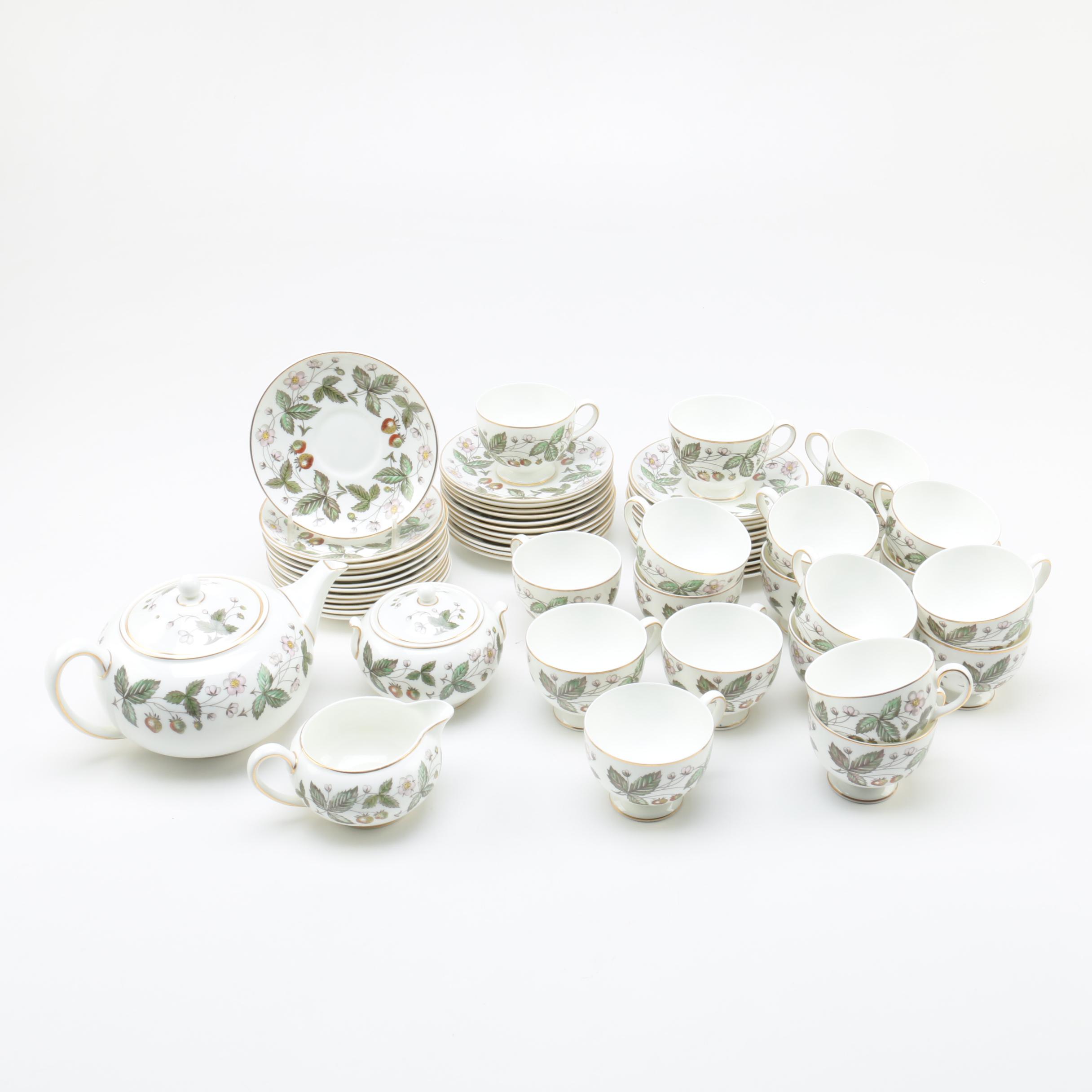 Wedgwood "Strawberry Hill" Bone China Tea Service