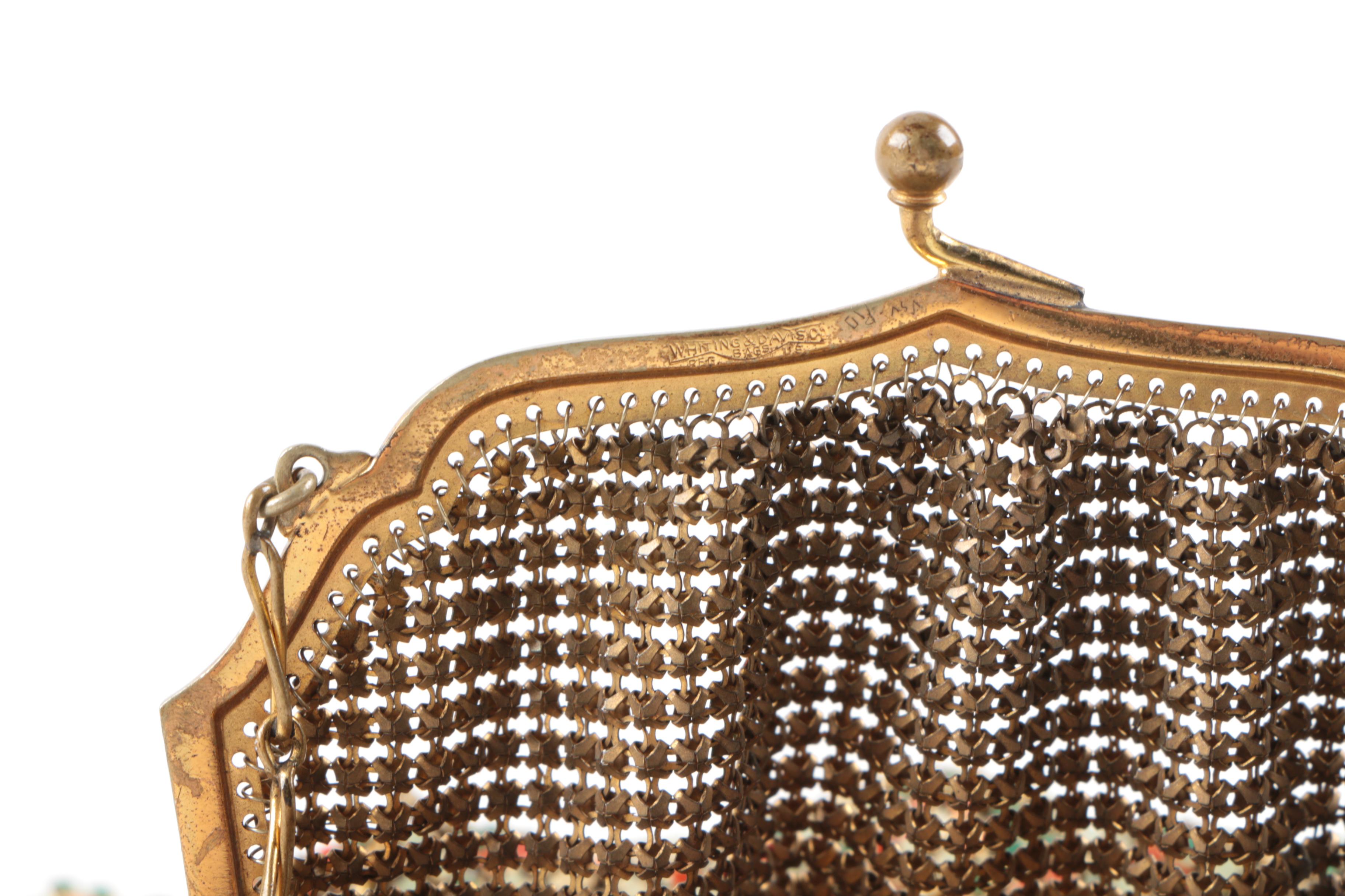 Vintage Embellished and Metal Mesh Handbags Including Whiting & Davis