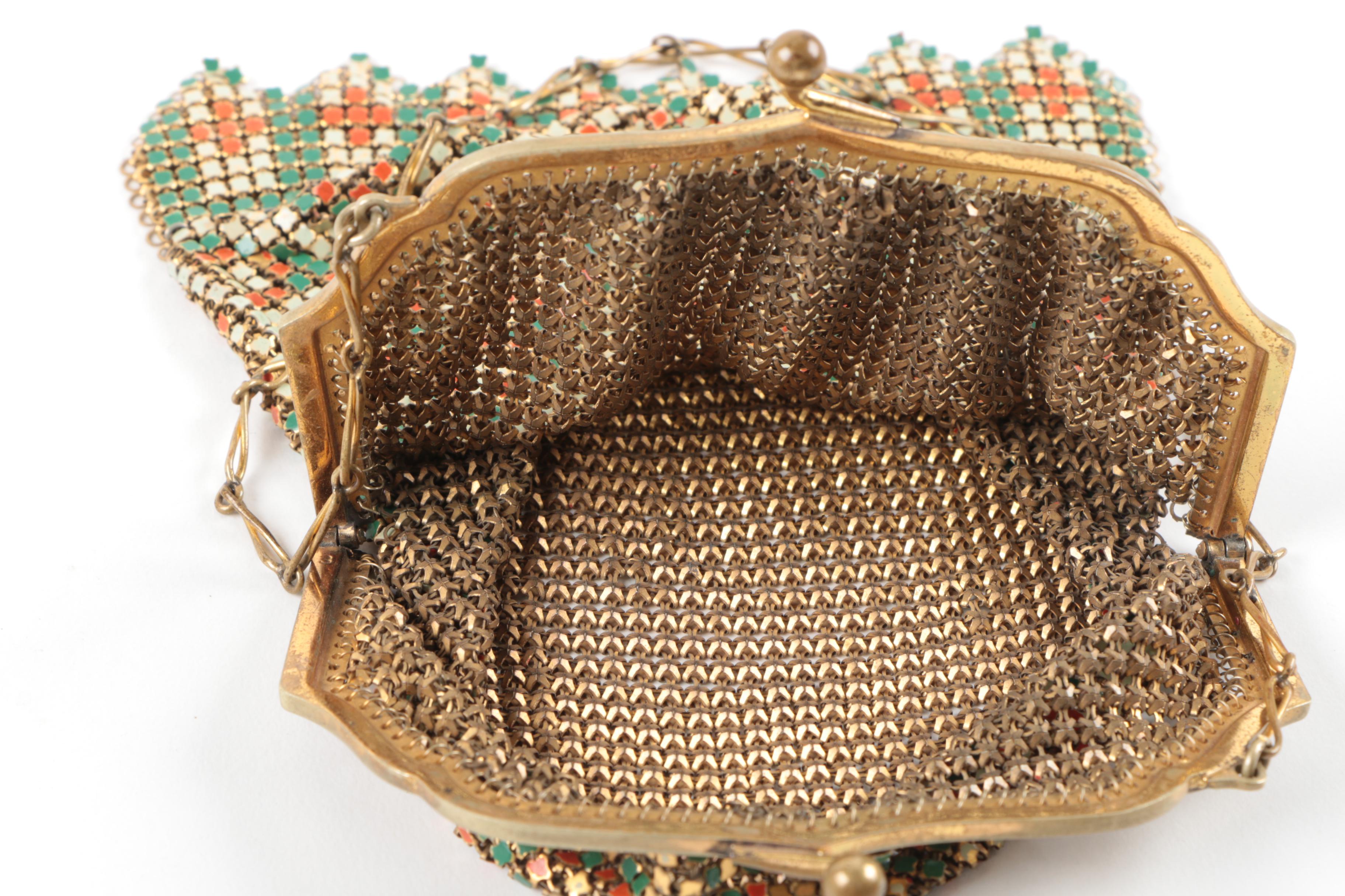Vintage Embellished and Metal Mesh Handbags Including Whiting & Davis
