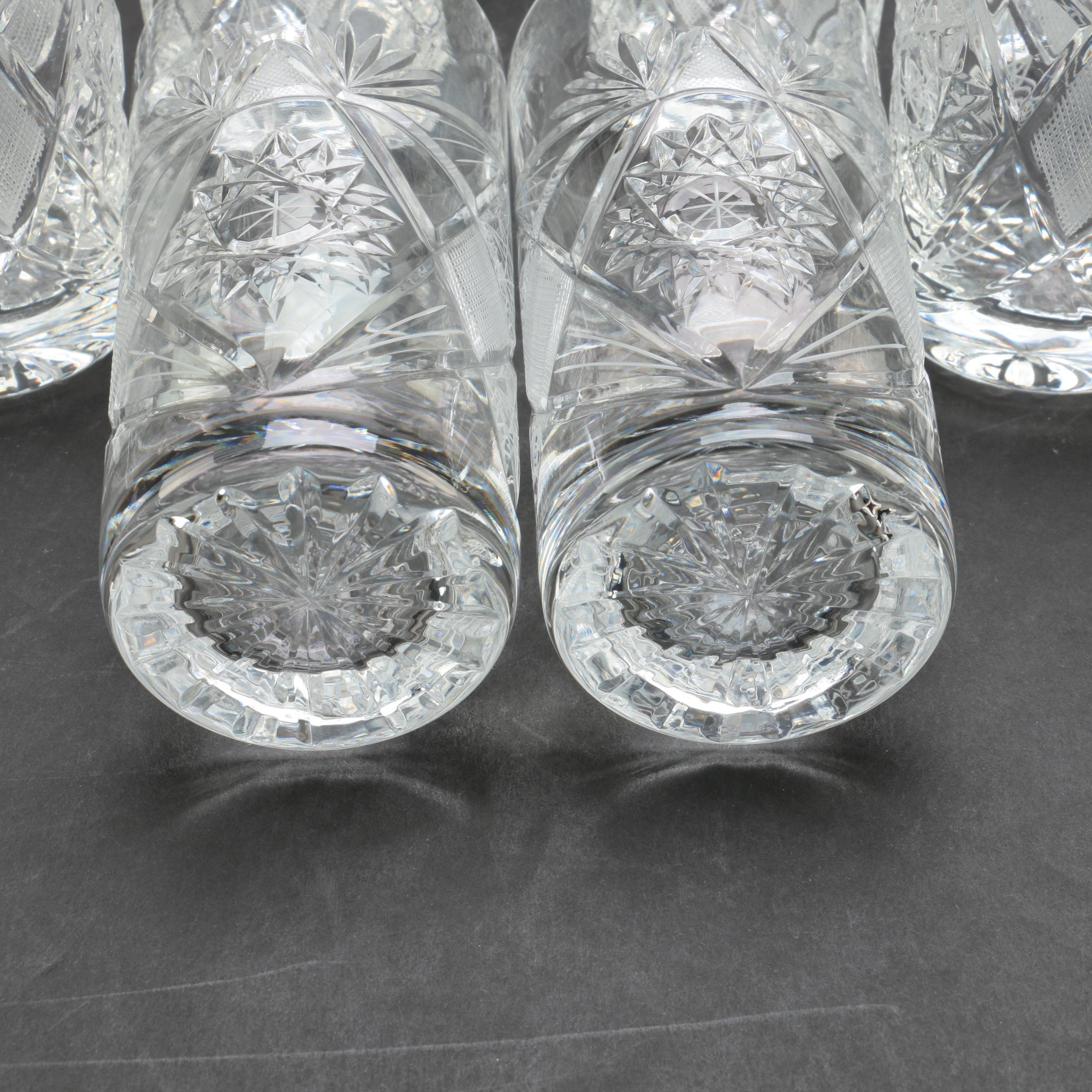 Cut Crystal Highball Glasses