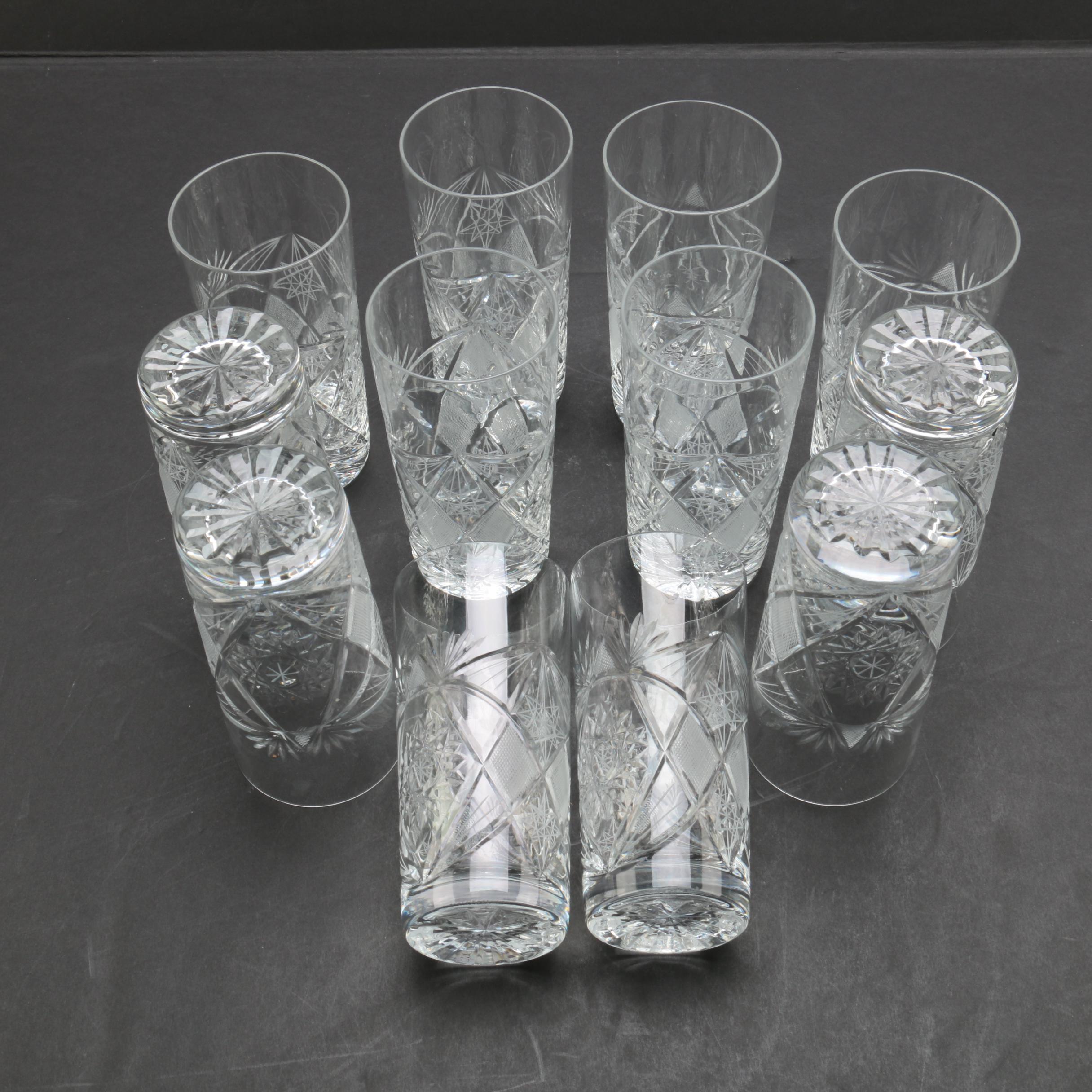 Cut Crystal Highball Glasses
