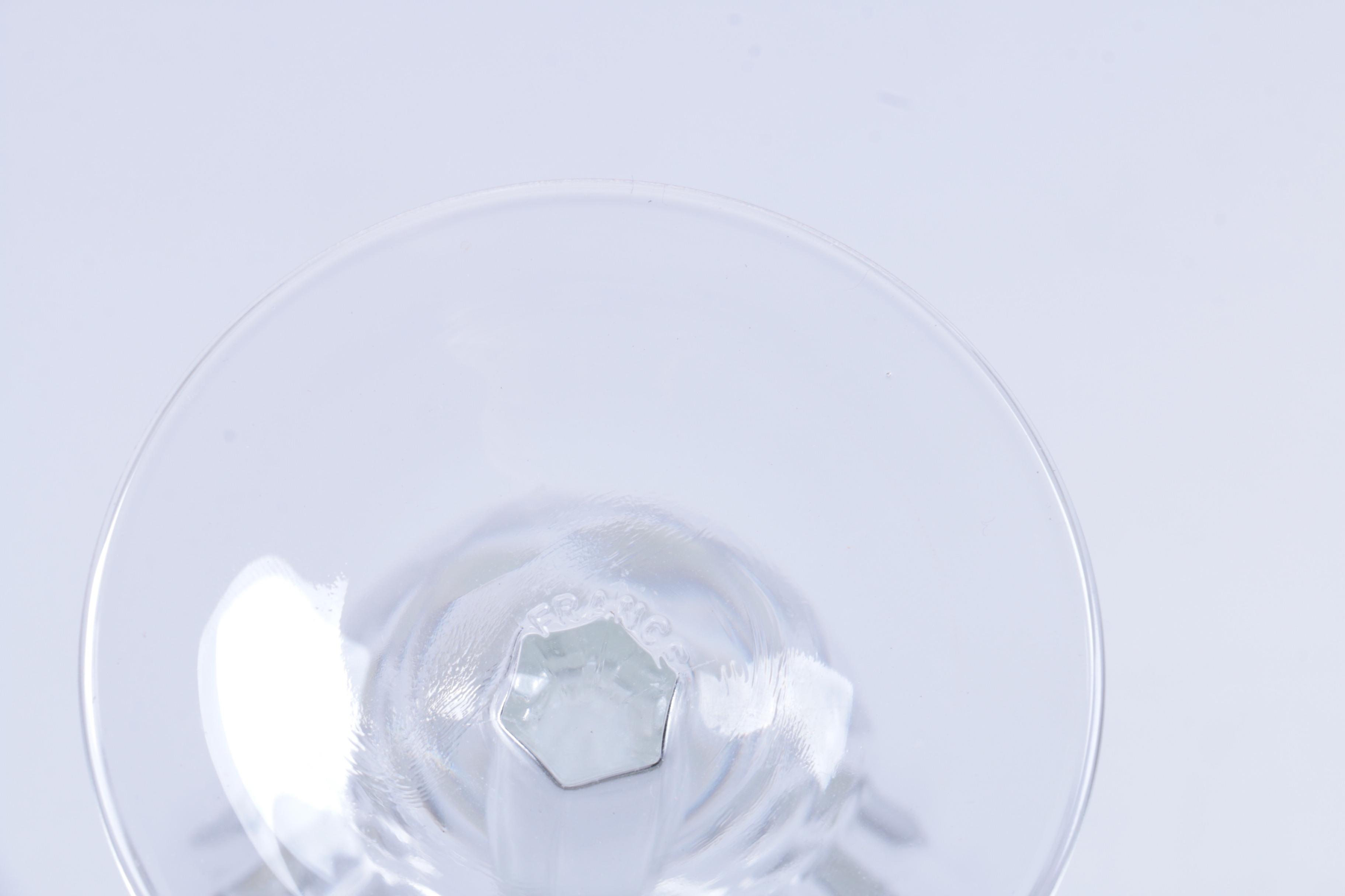 French Crystal Wine Glasses