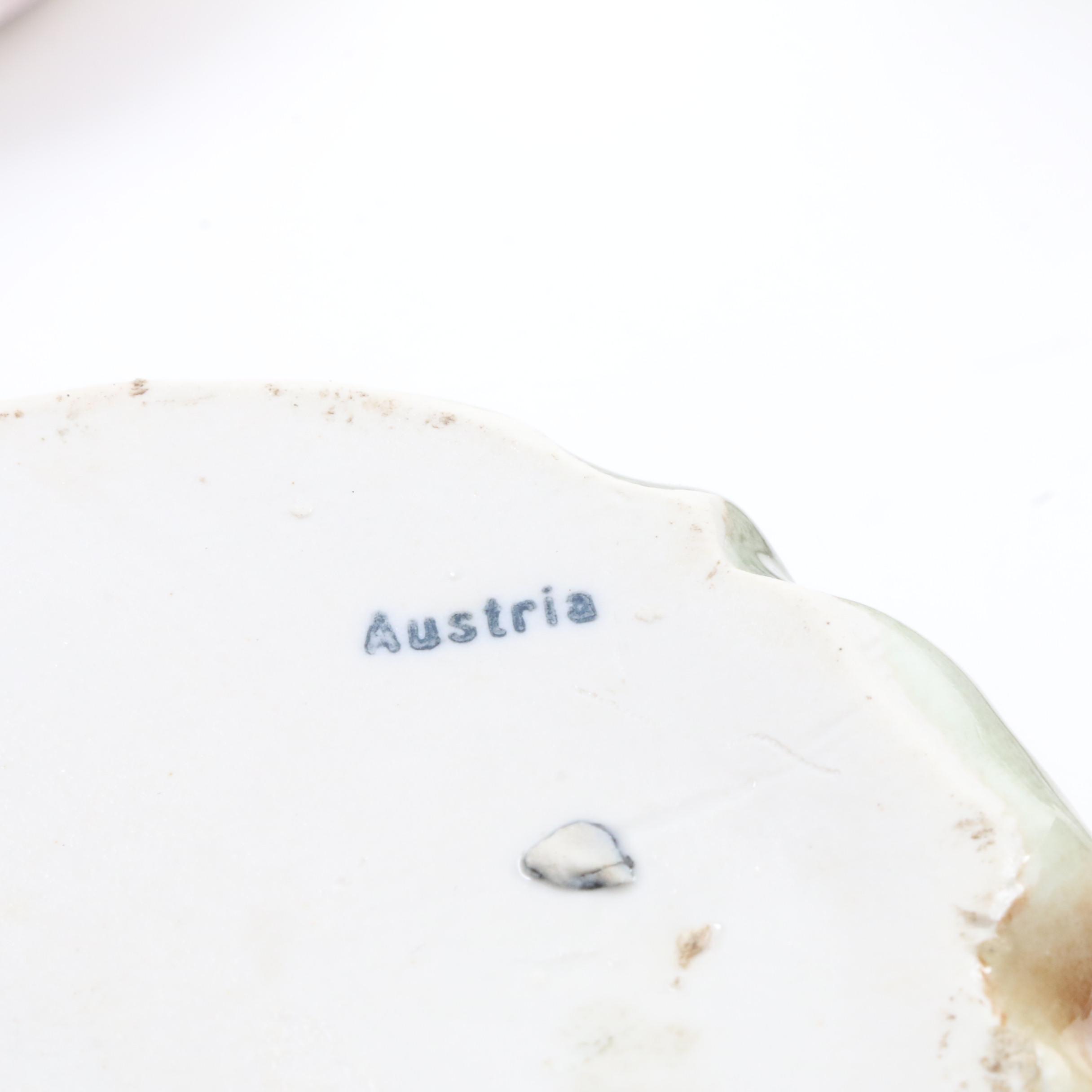 Two Vintage Hand Painted Ceramic Tobacco Jars