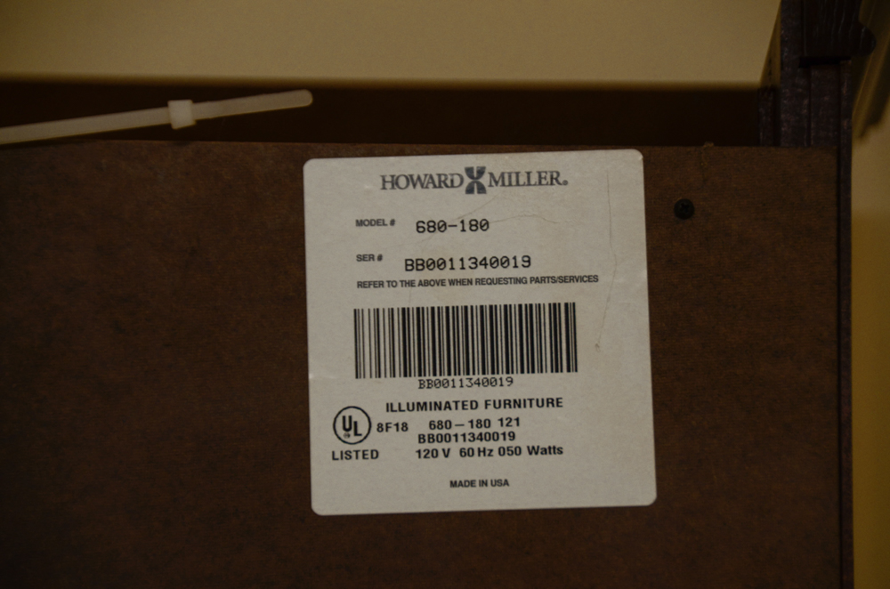 Howard Miller Collectors Cabinet