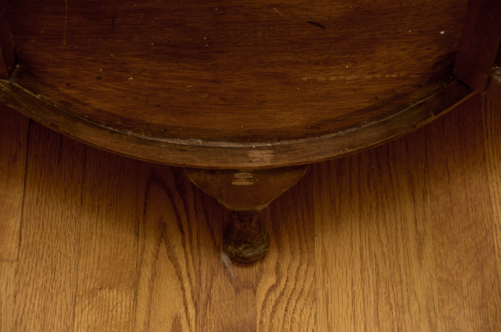 Vintage English Art Deco Walnut Display Cabinet