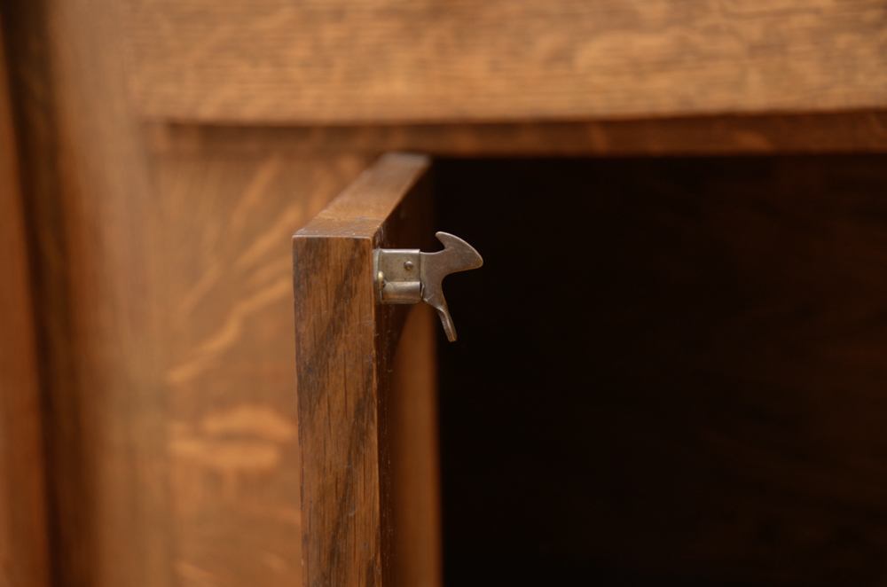 Antique Victorian Empire Style Oak Sideboard with Mirror