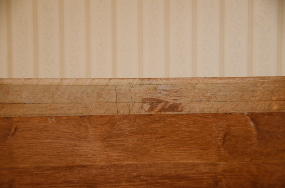 Antique Victorian Empire Style Oak Sideboard with Mirror