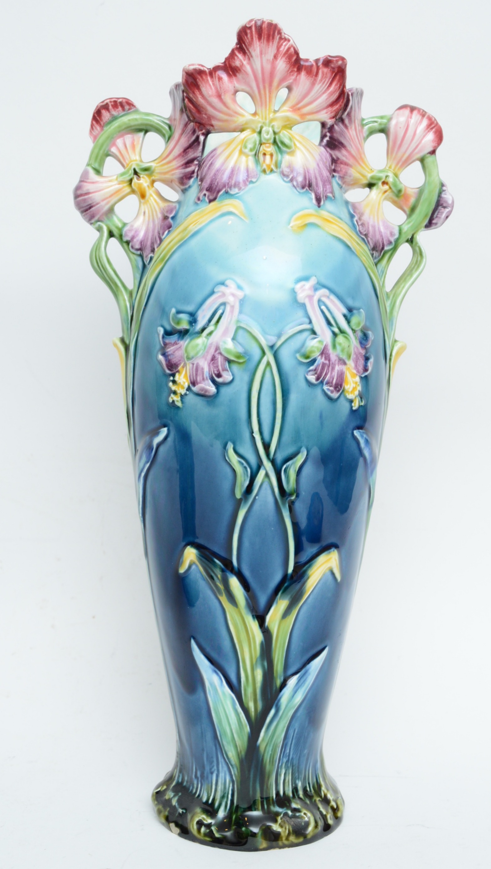 Pair of Majolica Vases