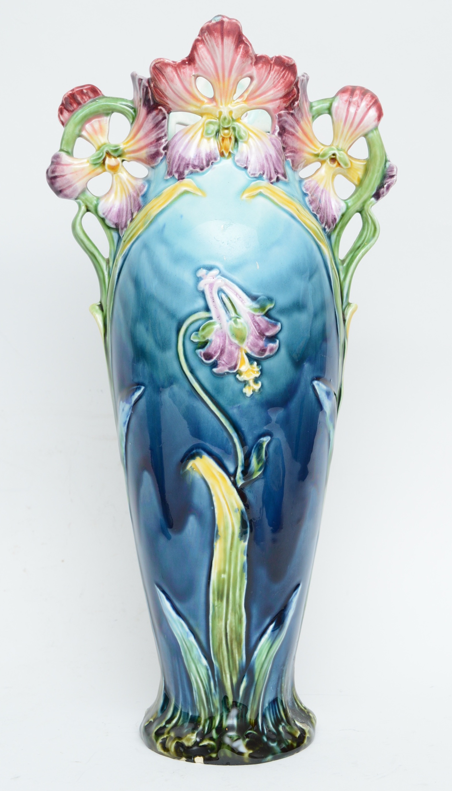 Pair of Majolica Vases