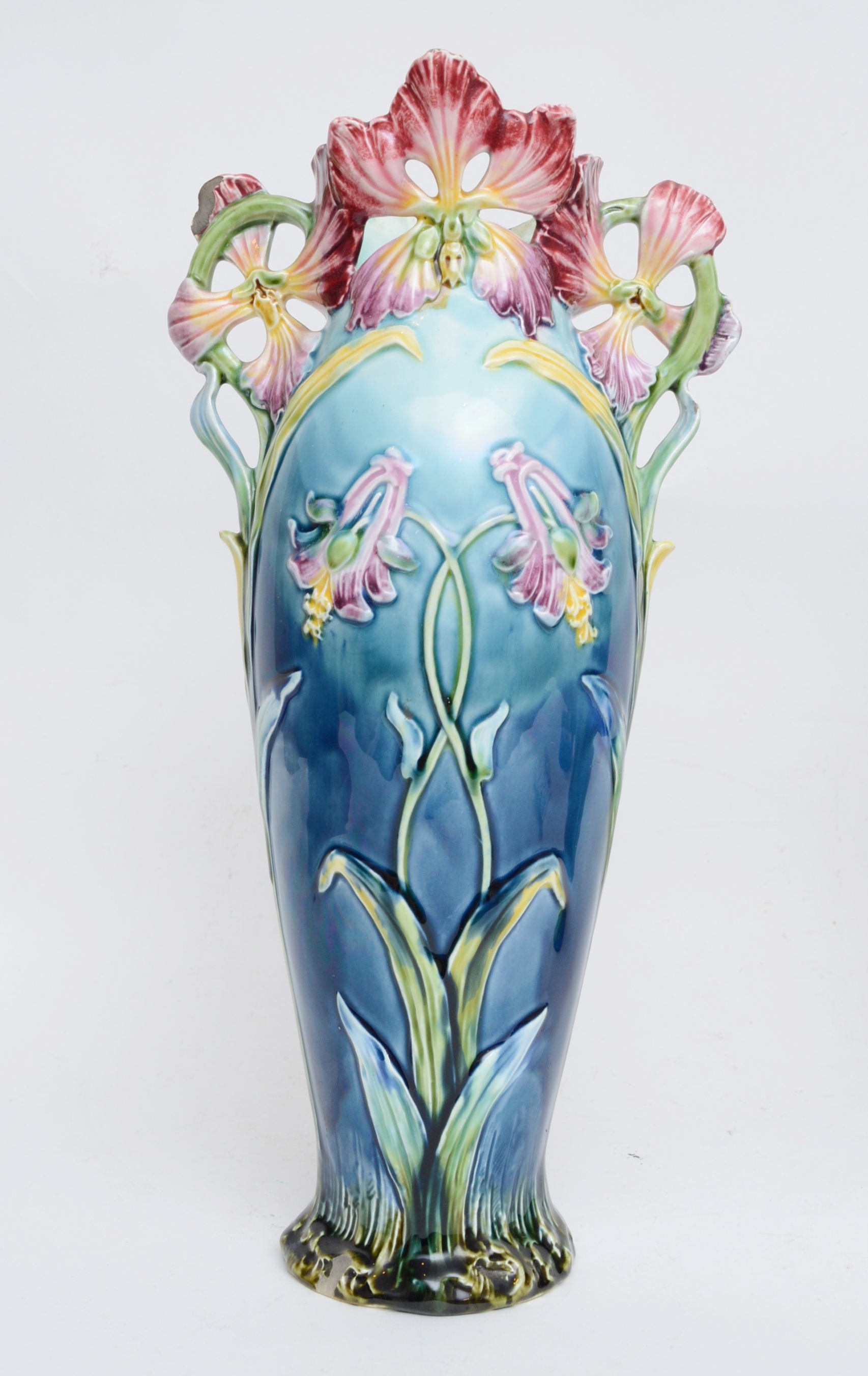 Pair of Majolica Vases