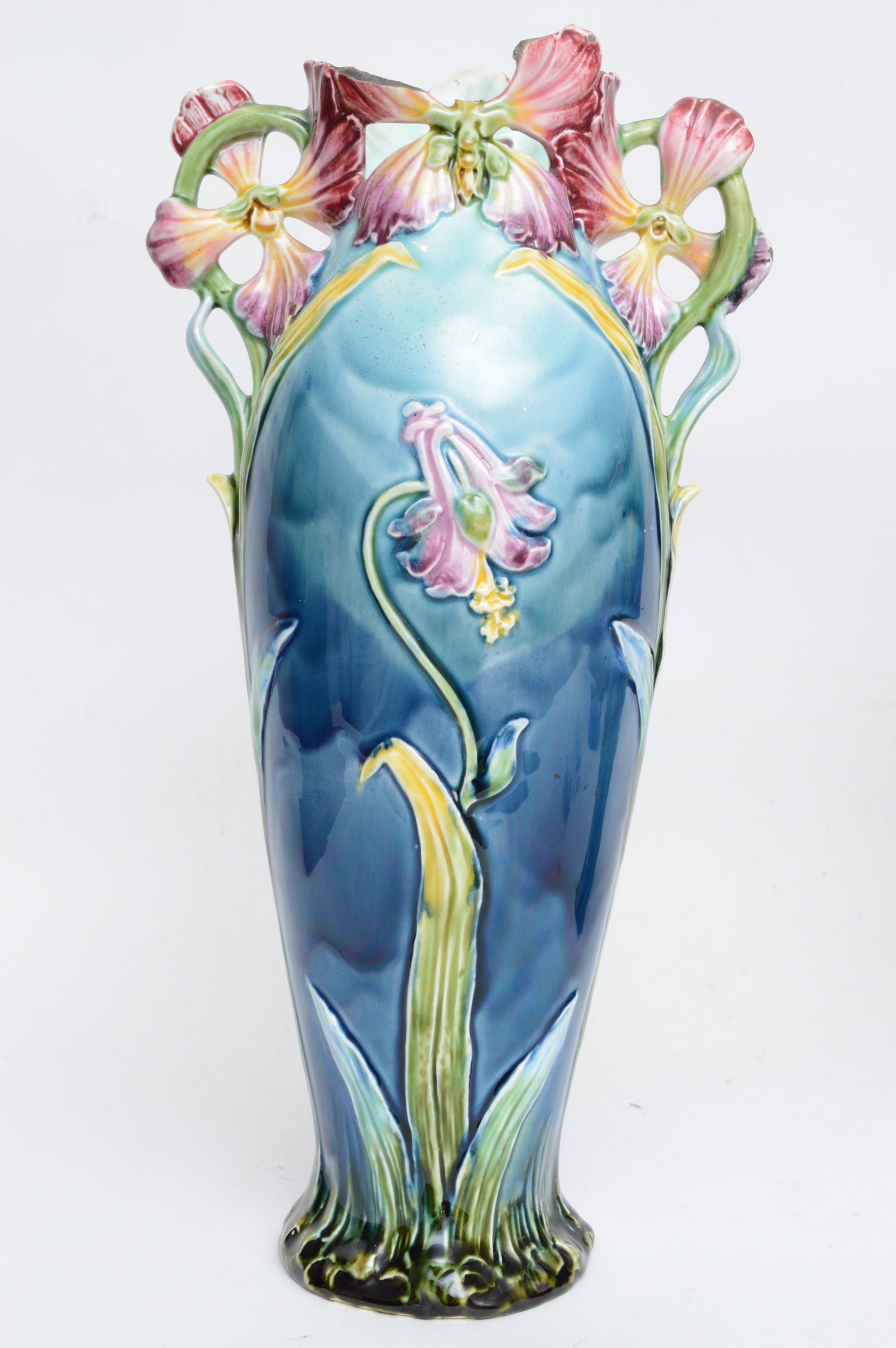 Pair of Majolica Vases