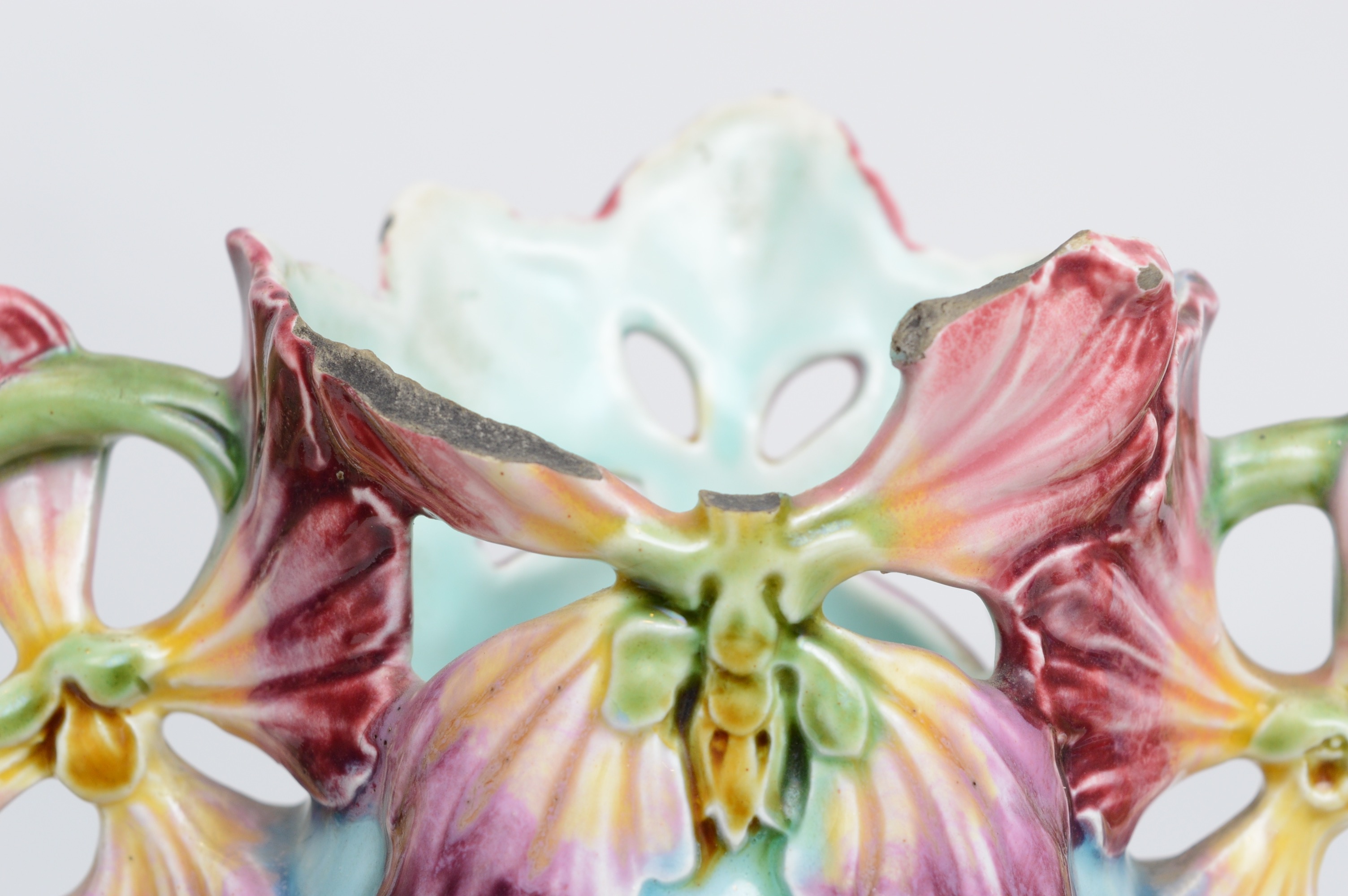 Pair of Majolica Vases