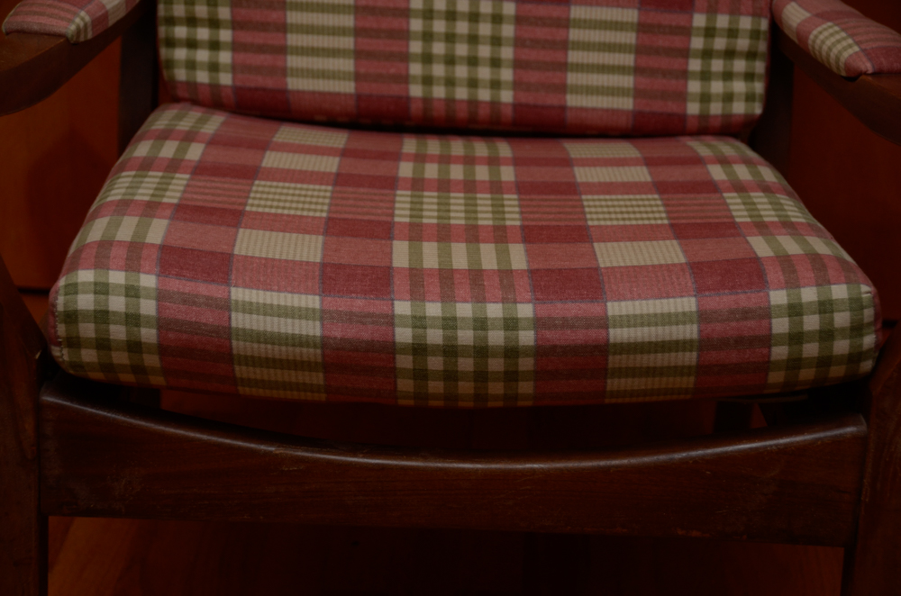 Vintage Danish Modern High Back Armchair