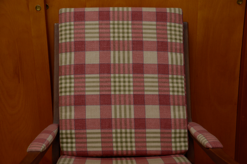 Vintage Danish Modern High Back Armchair