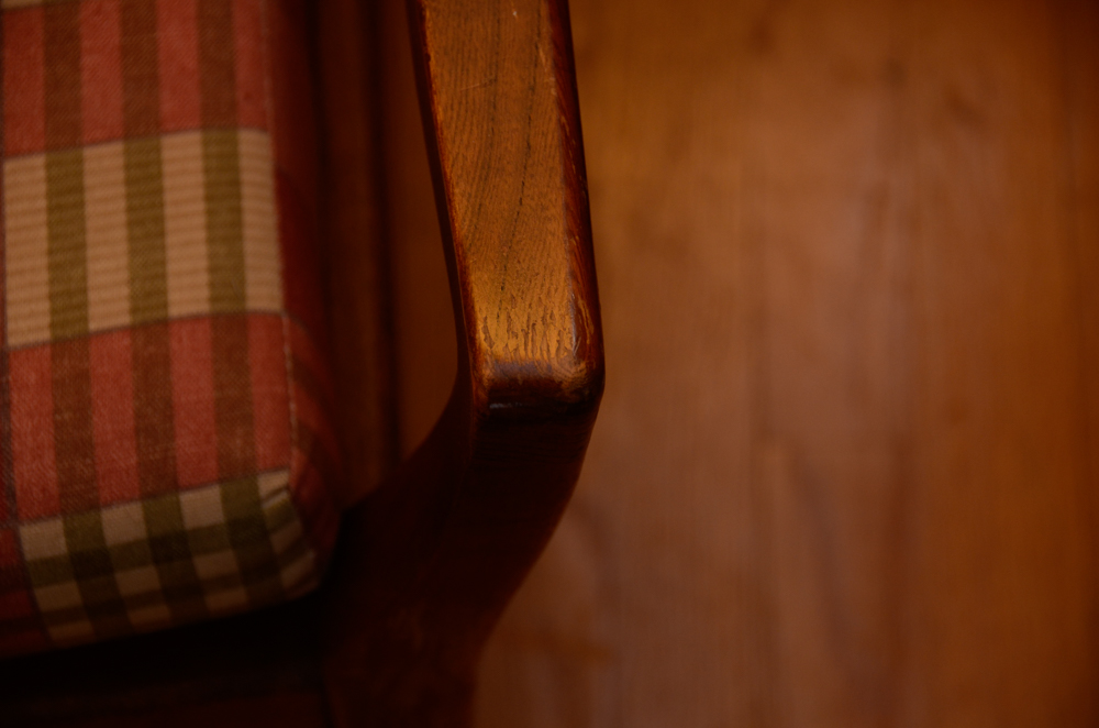 Vintage Danish Modern High Back Armchair