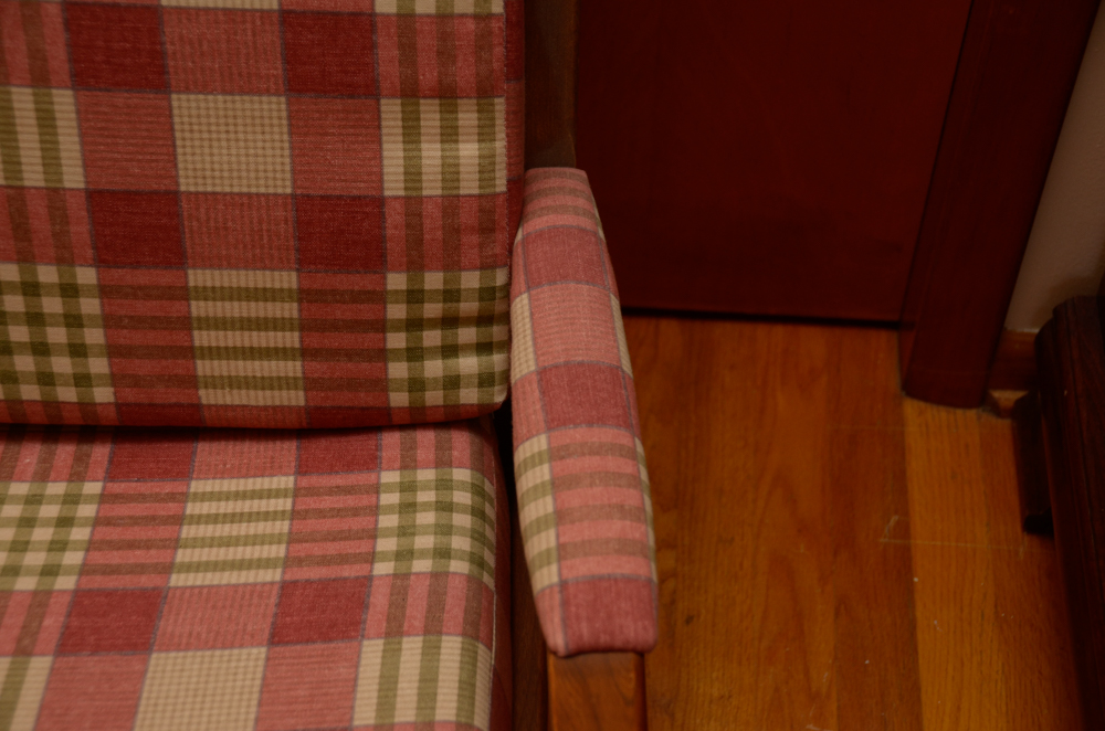 Vintage Danish Modern High Back Armchair