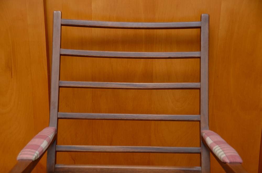 Vintage Danish Modern High Back Armchair