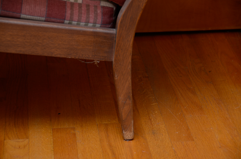 Vintage Danish Modern High Back Armchair