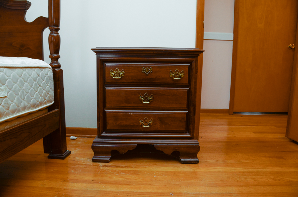 Vintage Chippendale Style Nightstands and Entertainment Console