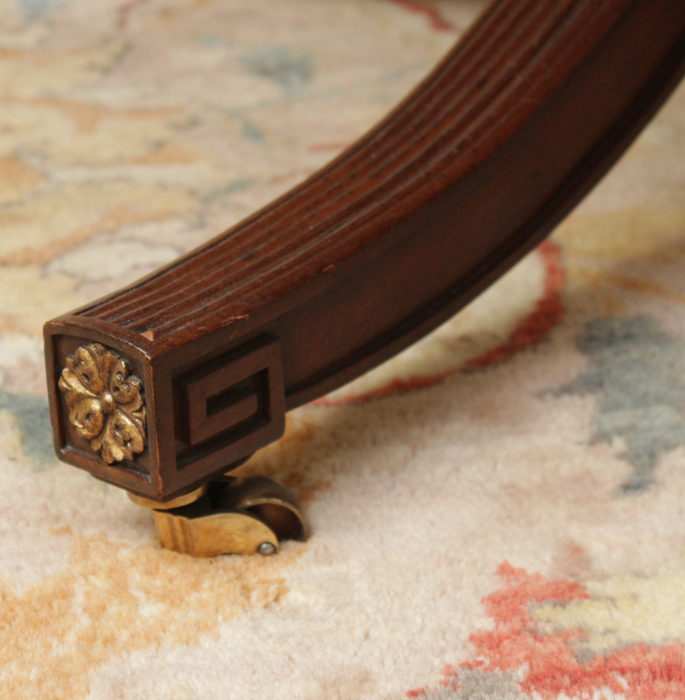 Federal Style Dining Table from Baker Furniture and Chippendale Style Chairs