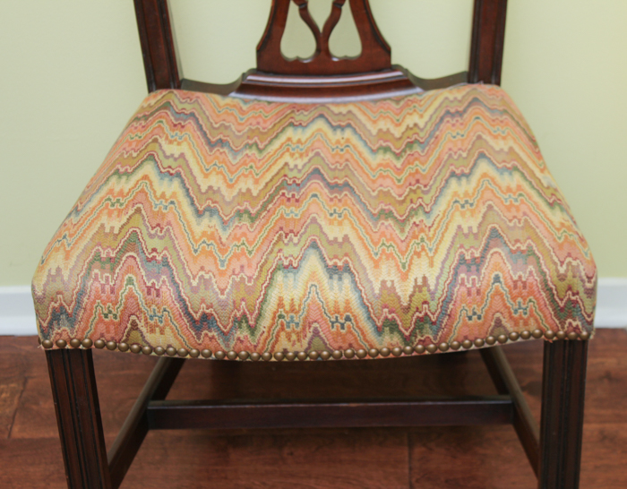 Federal Style Dining Table from Baker Furniture and Chippendale Style Chairs