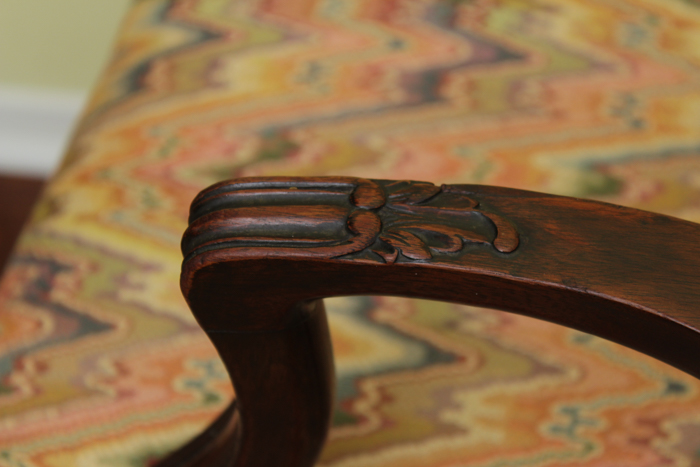 Federal Style Dining Table from Baker Furniture and Chippendale Style Chairs