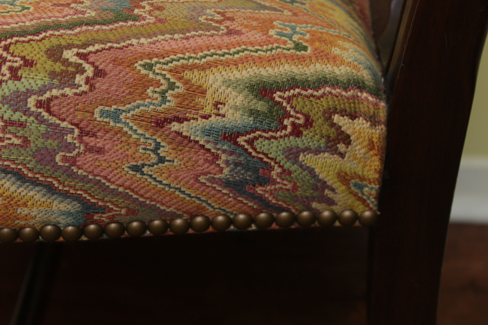 Federal Style Dining Table from Baker Furniture and Chippendale Style Chairs