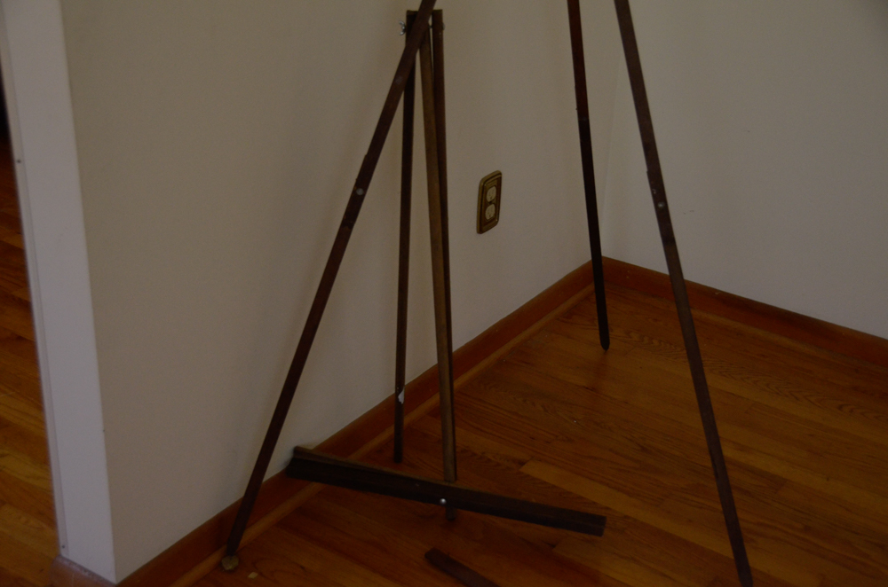 Set of Four Vintage Wooden Easels Including Anco Bilt
