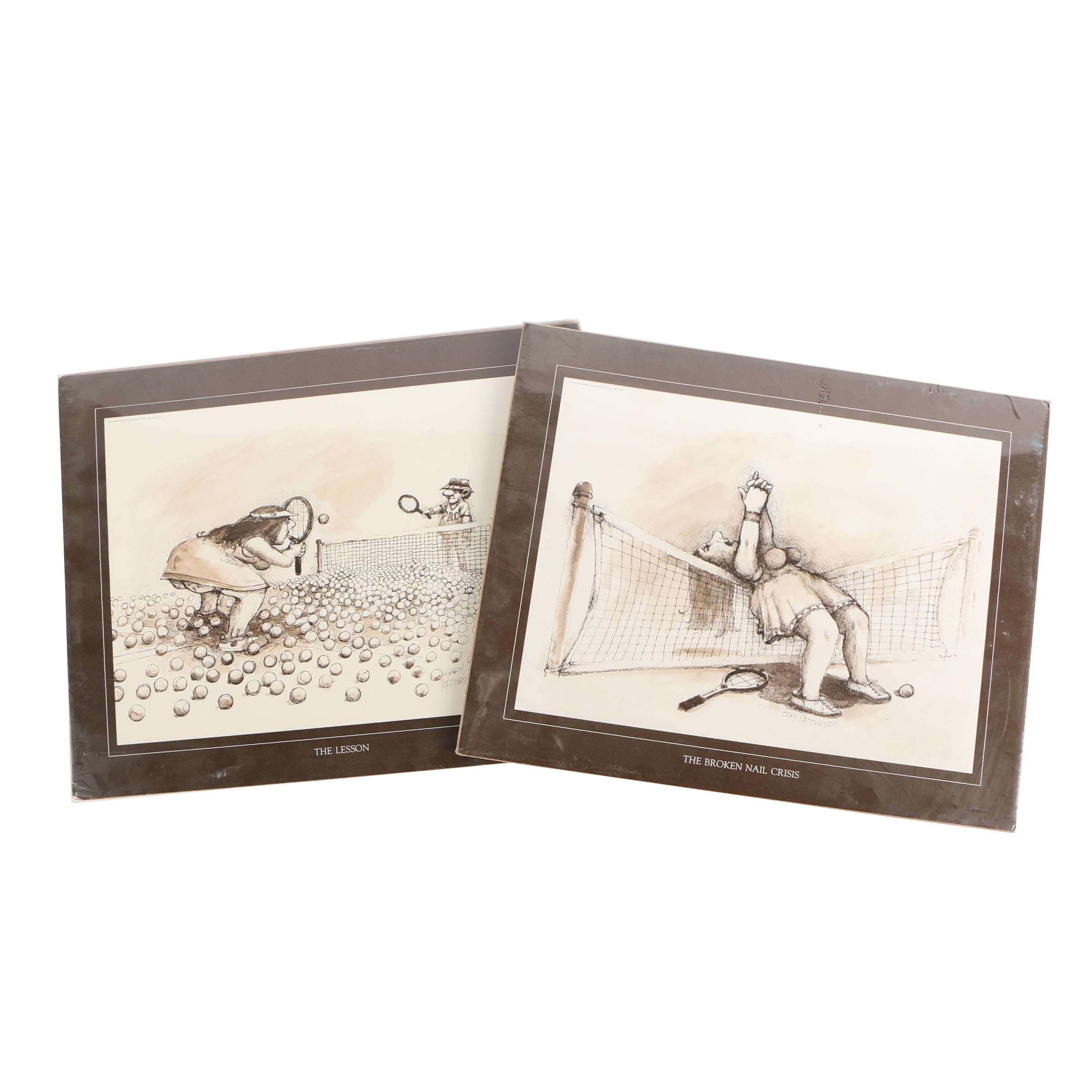 Halftone Prints After Gary Patterson's "The Lesson" and "The Broken Nail Crisis"