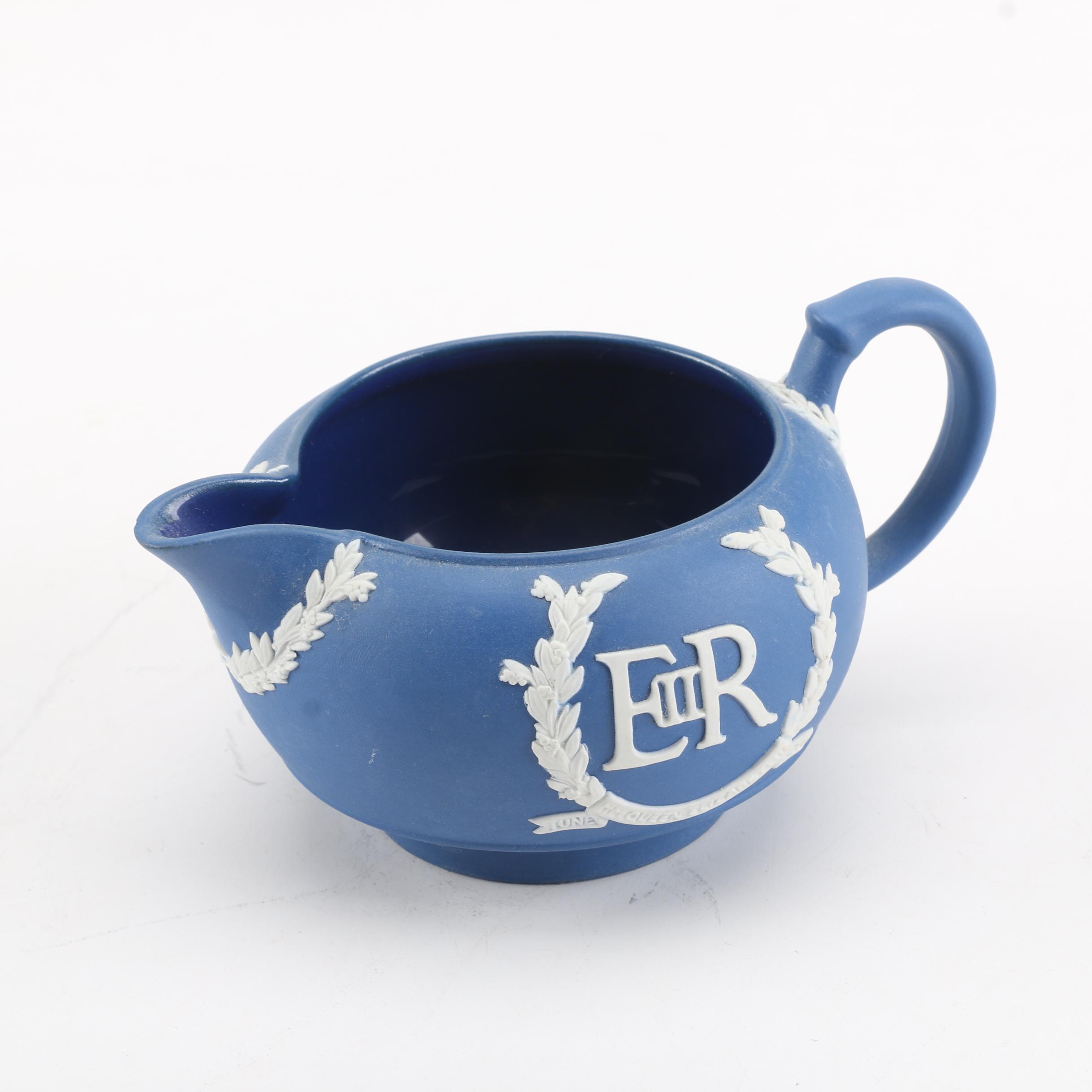 Limited Edition Queen Elizabeth II Wedgwood Royal Blue Jasperware, 1953